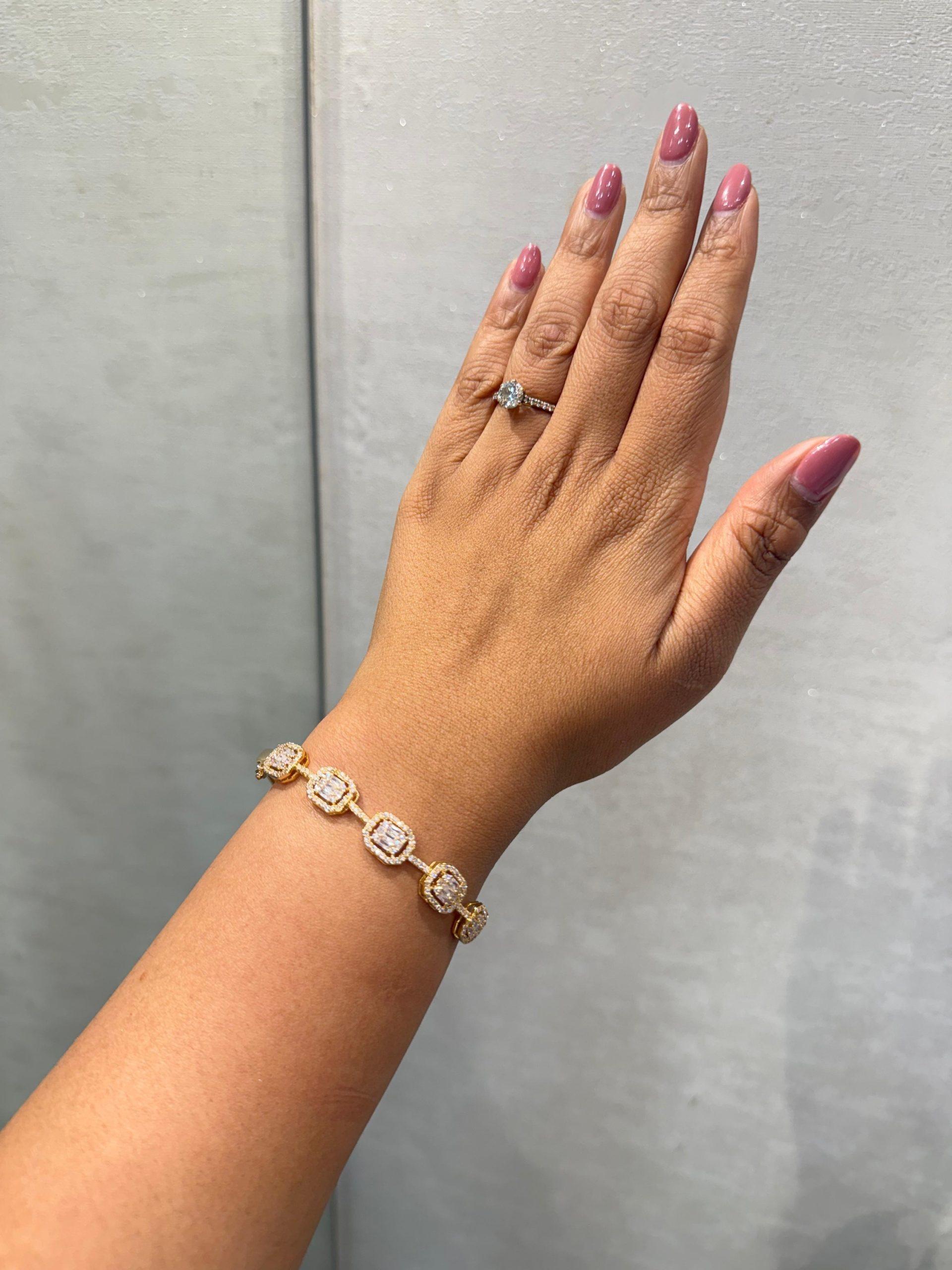 Samera Diamond Bangle ( Gold ) image 0