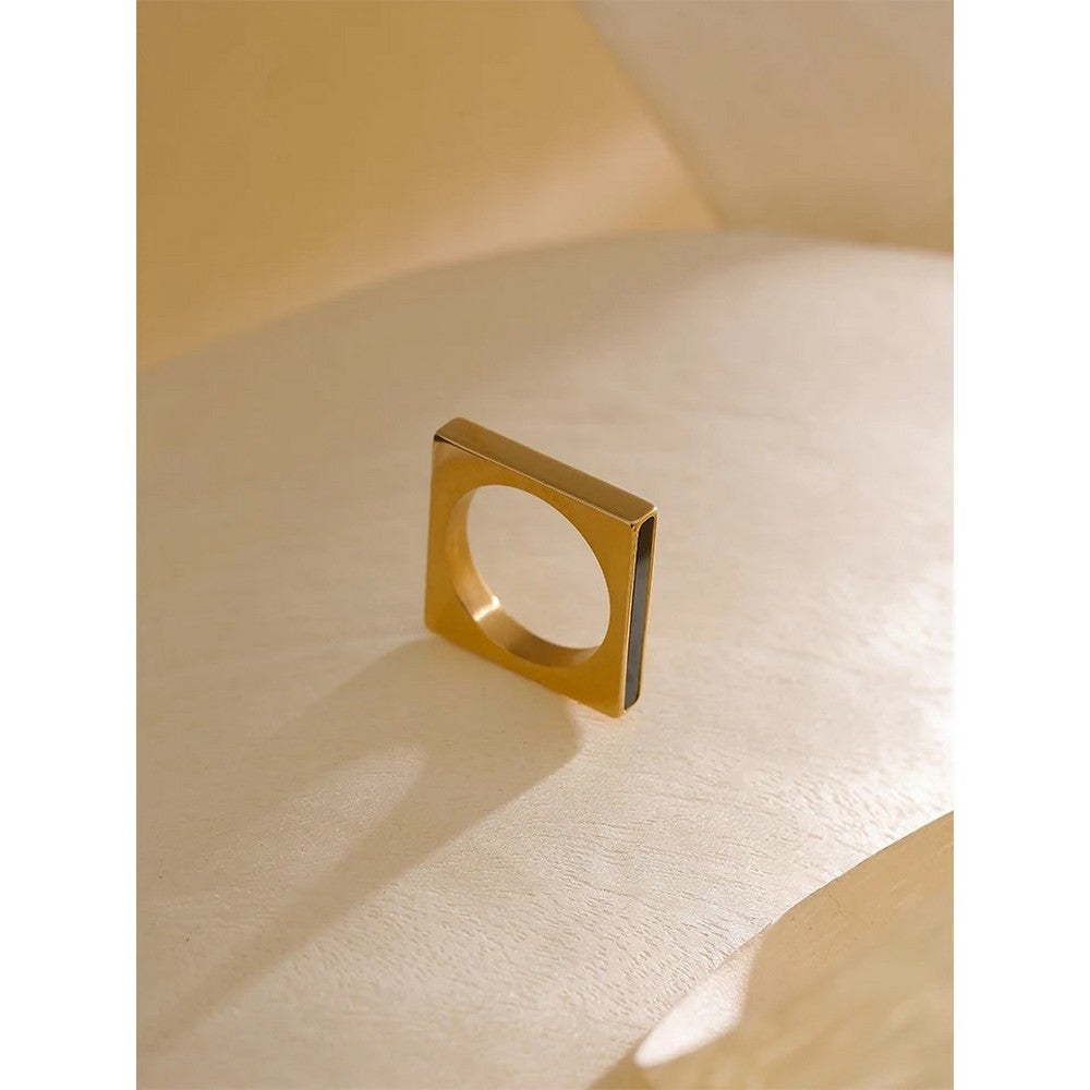 Mia Square Circle Ring image 2