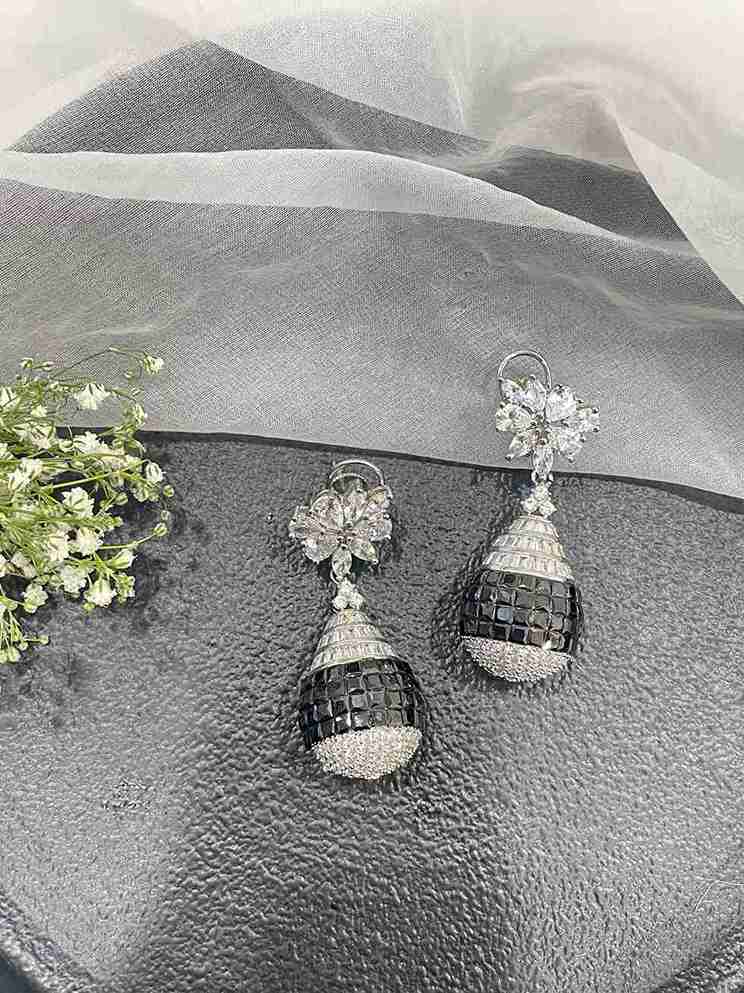 ELLA BLACK DIAMOND EARRING image 0