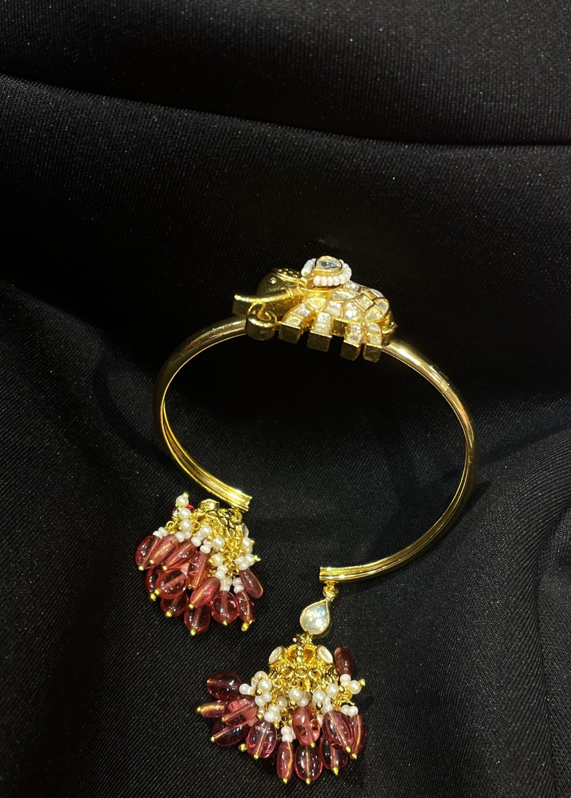 GAJAA BANGLE WITH HANGING JHUMKA image 0