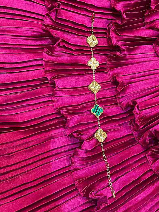 VANCLEEF GREEN ALTERNATE TENNIS BRACELET image 0