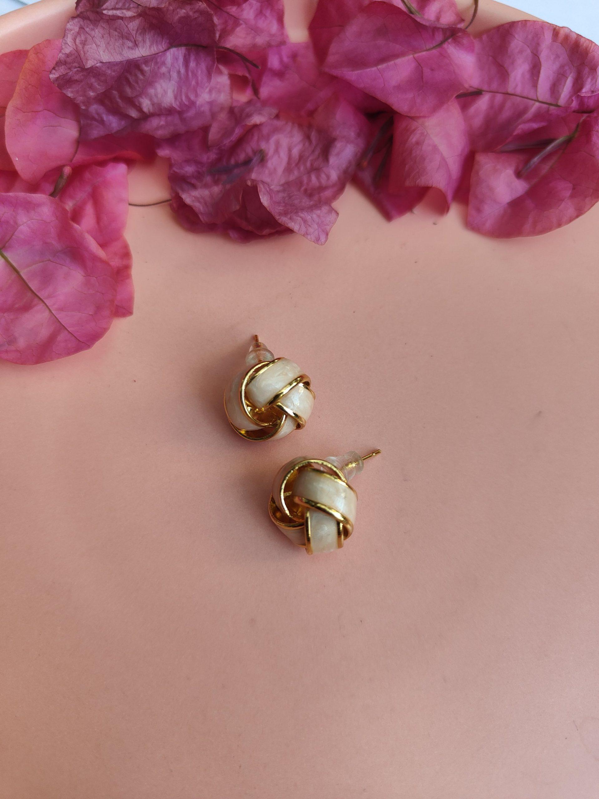 Resin White Studs image 0