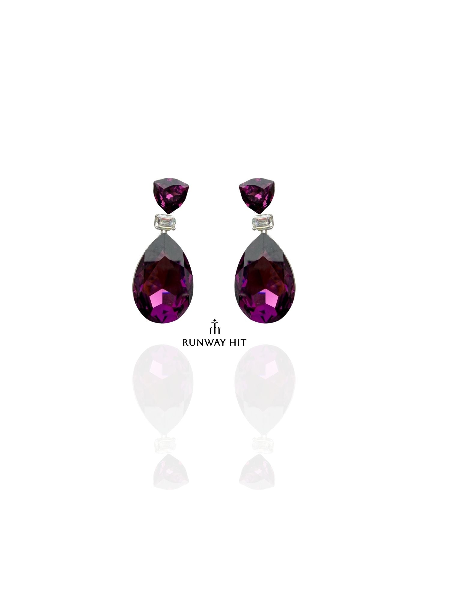 GARDENIA PURPLE EARRING