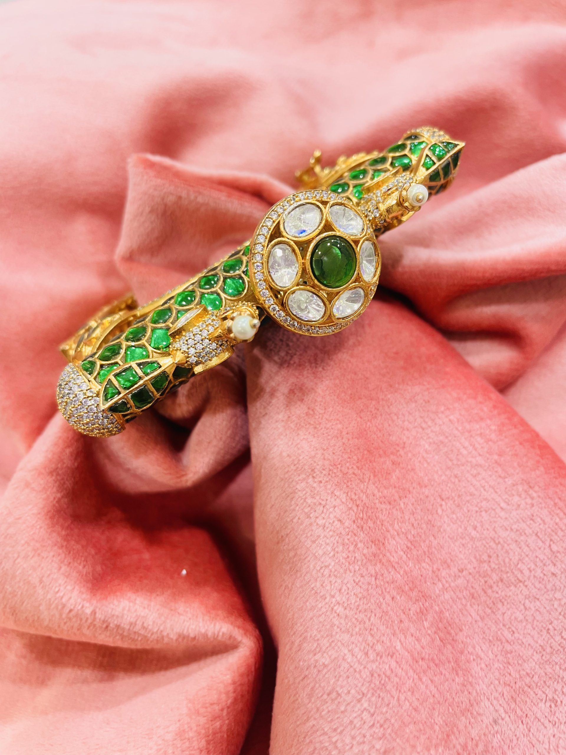 PEACOCK GREEN BANGLE image 0