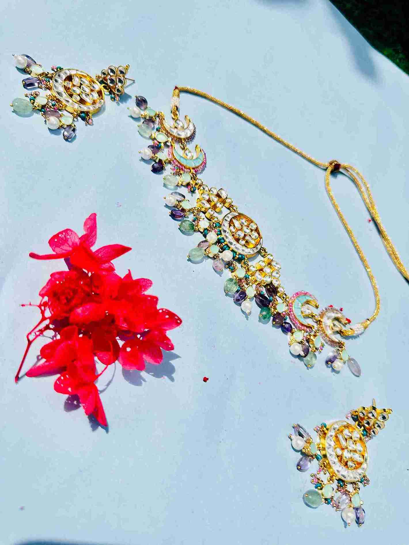 RASHIKA LILAC CHOKER SET image 0