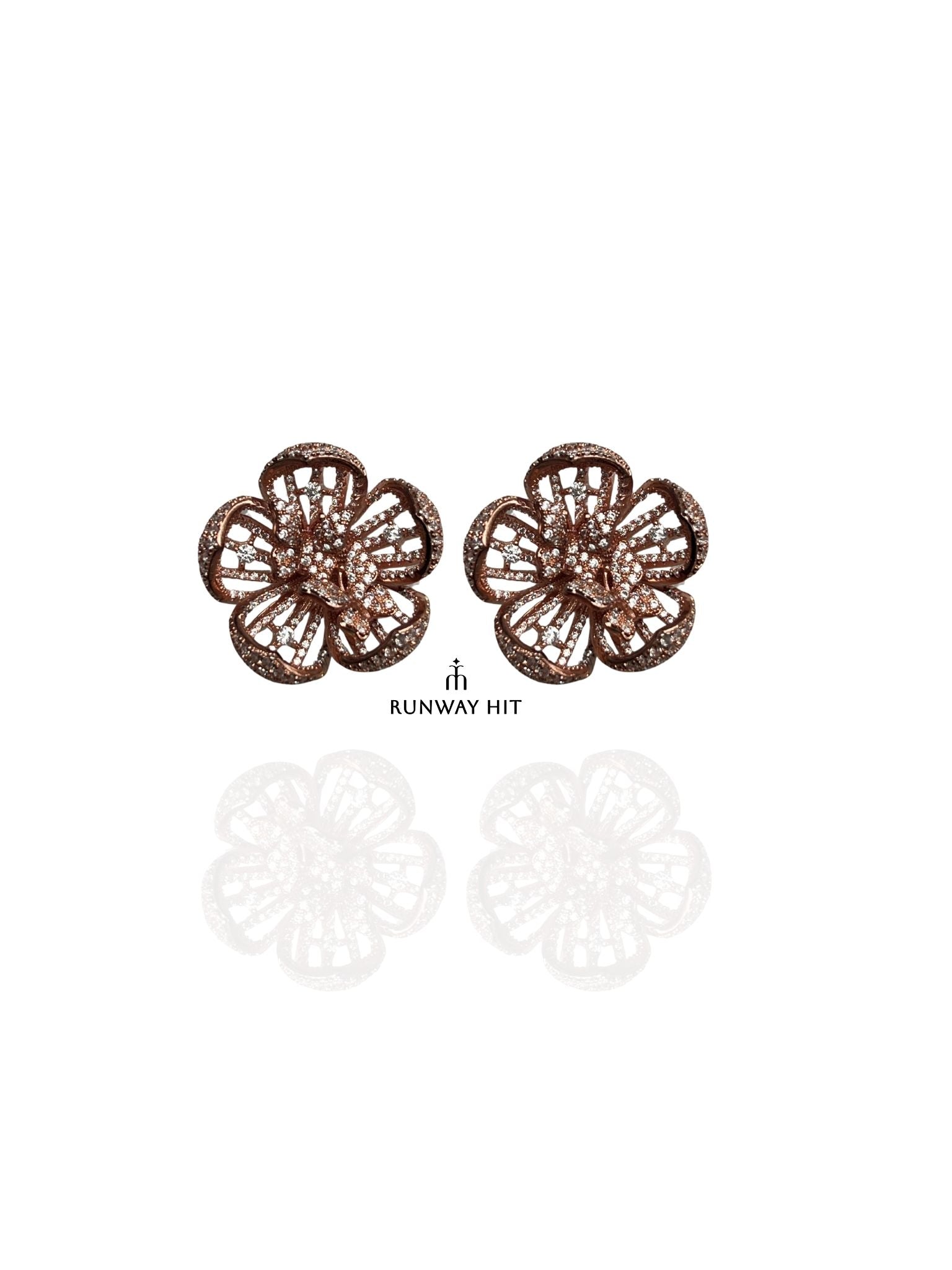 ROSEGOLD FLOWER STUD