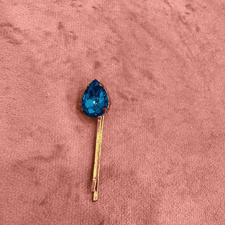 Coloured CZ Stone Clip Drop image 0