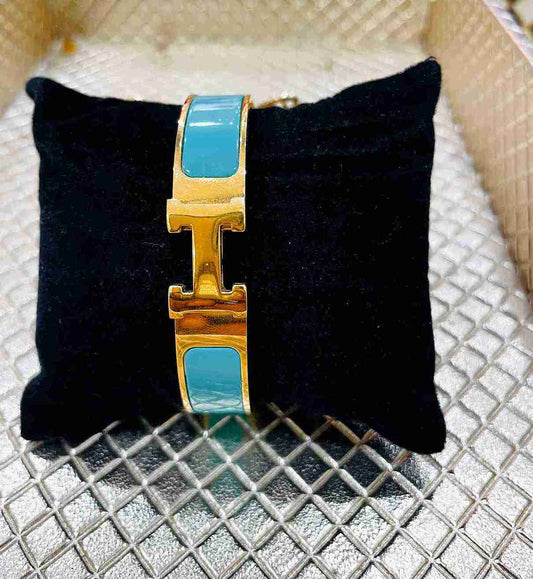 Hermes Width Ocean Green Bracelet image 0