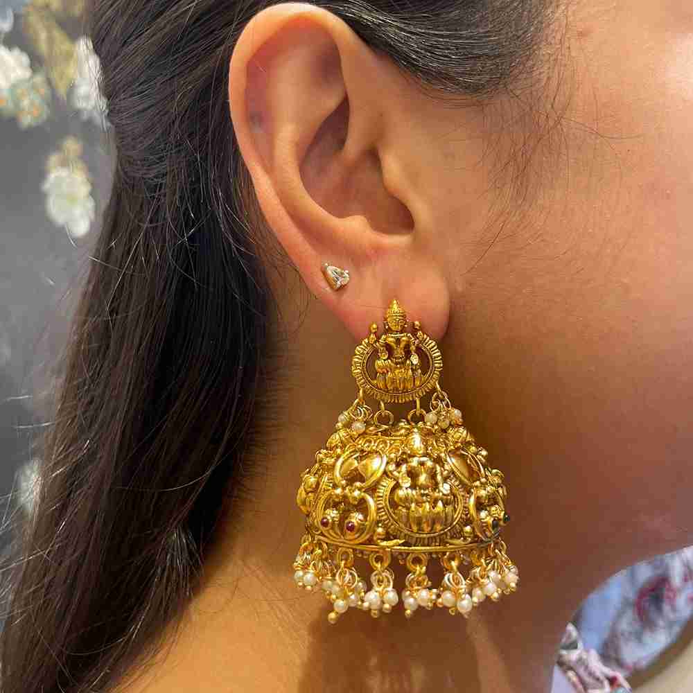 Muskan Gold Jhumka image 0