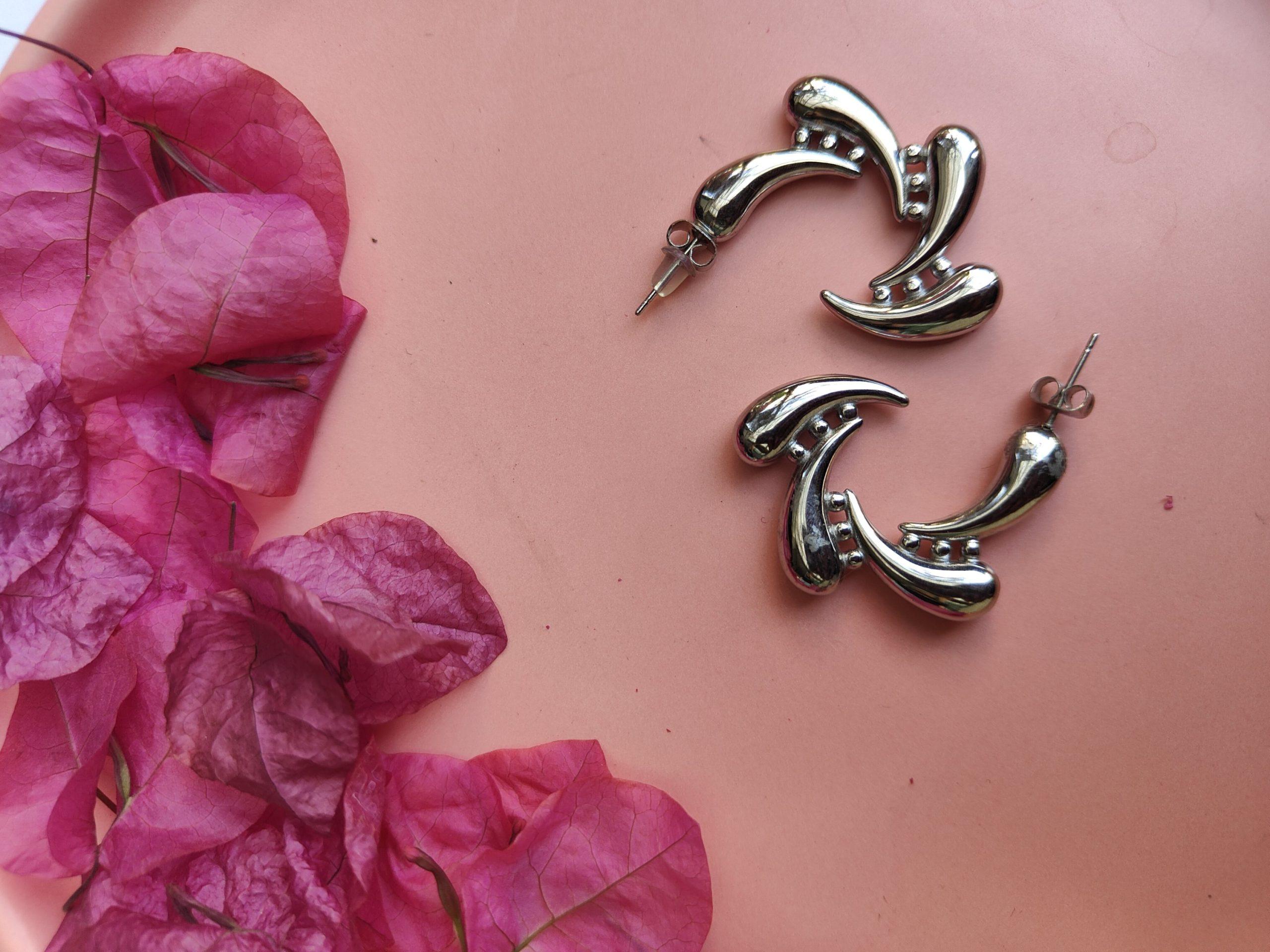 Silver Spiral Earings image 0