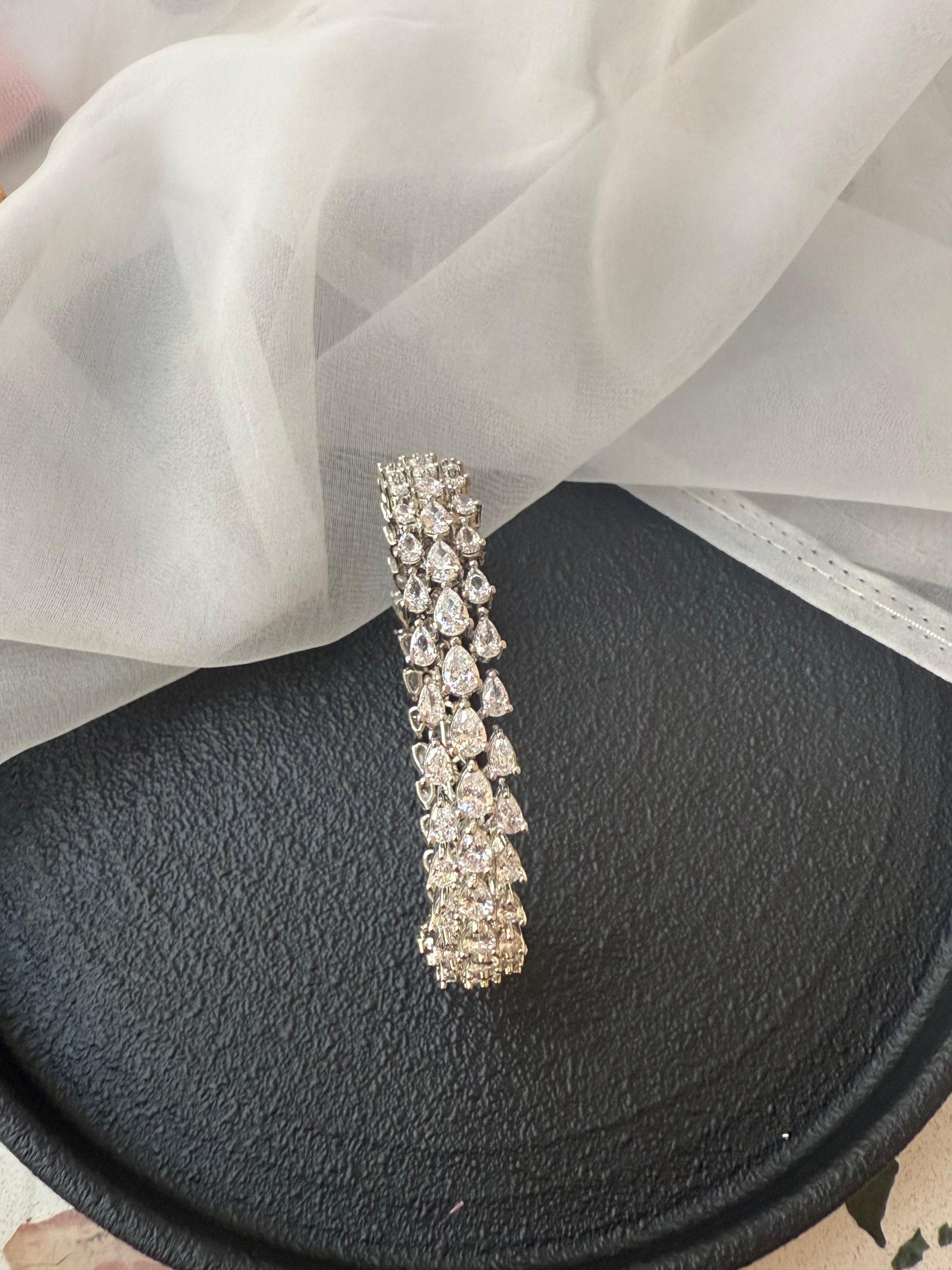 Kavya Diamond Kada (white) image 0