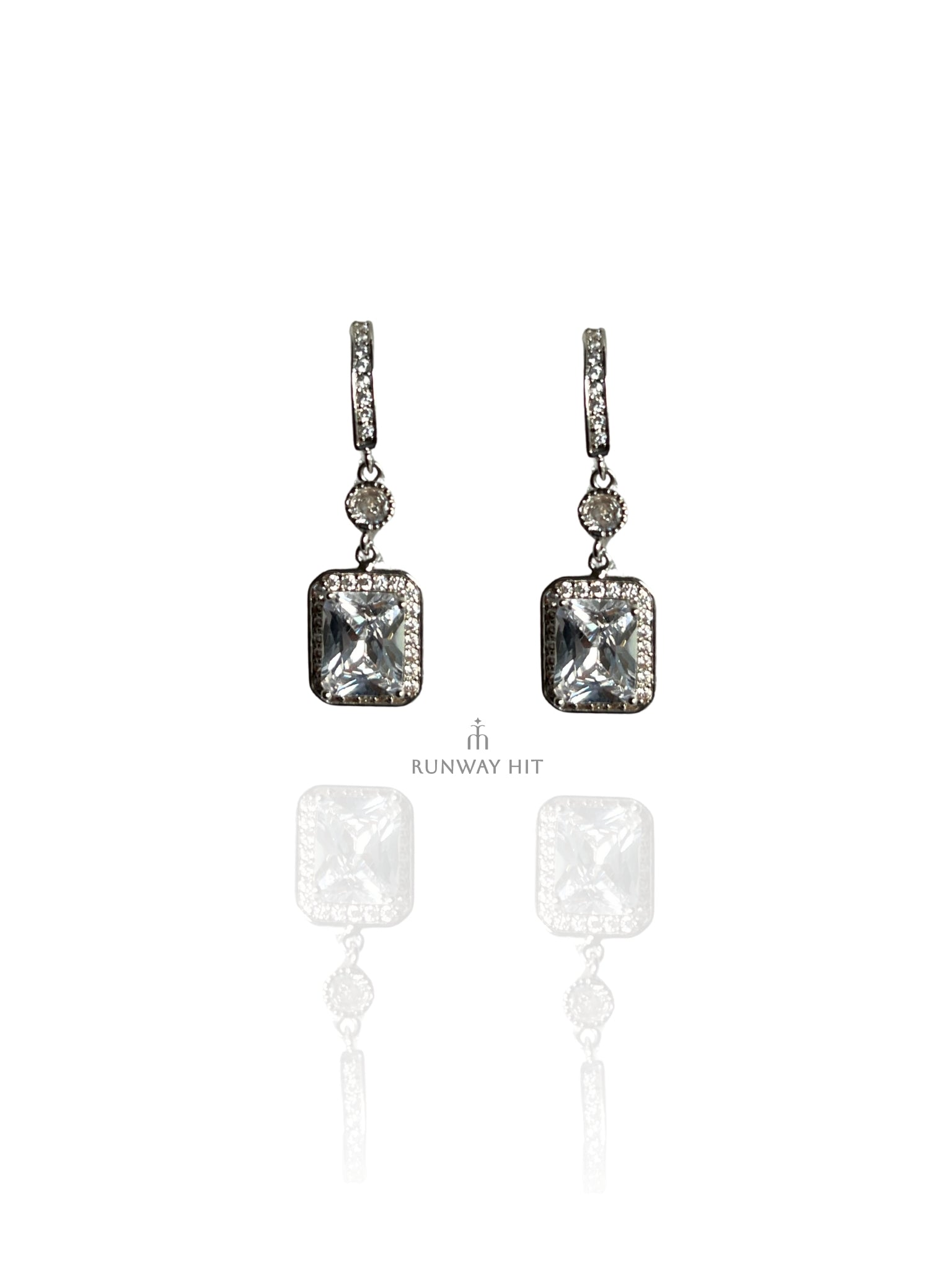 BAGUETTE DROP EARRING