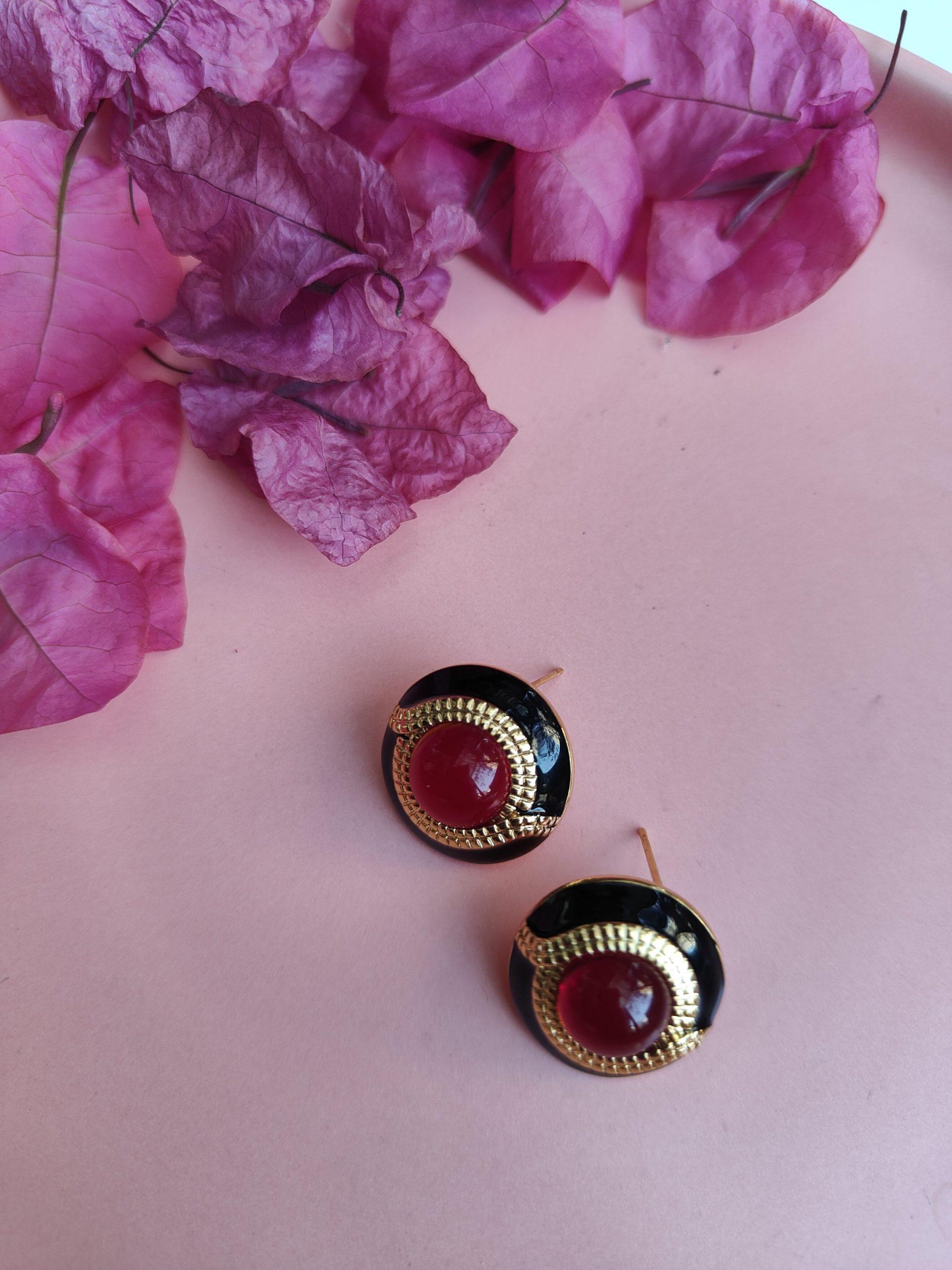 Resin Black Studs image 0