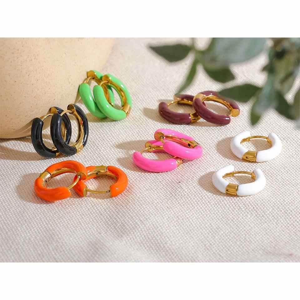 SMITH HOOPS (white/black/pink) image 0