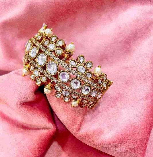 Lavya antique Polki Bracelet image 0