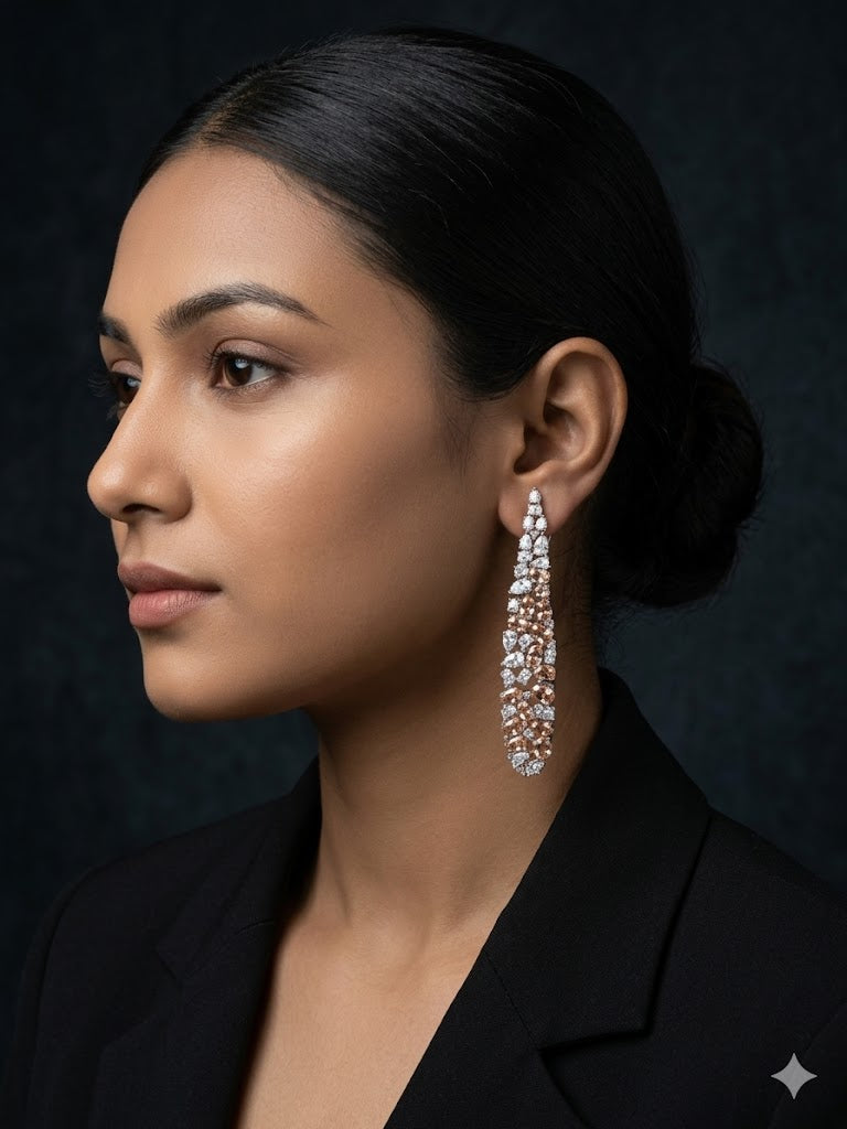 SHELTER DIAMOND LONG EARRING