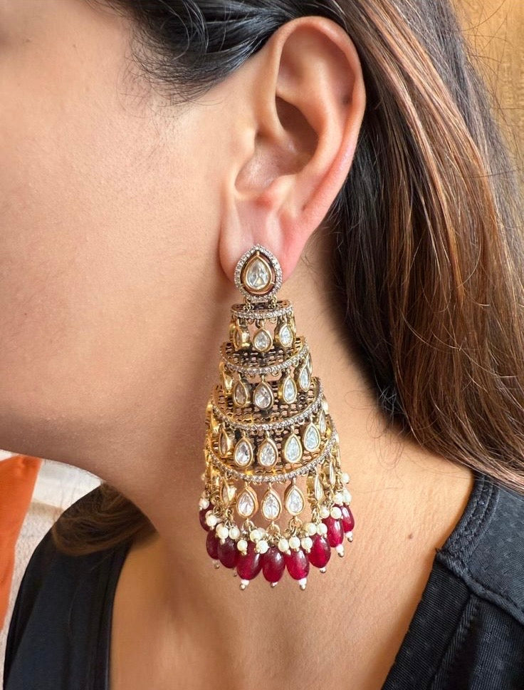 Pinky Polki Earring