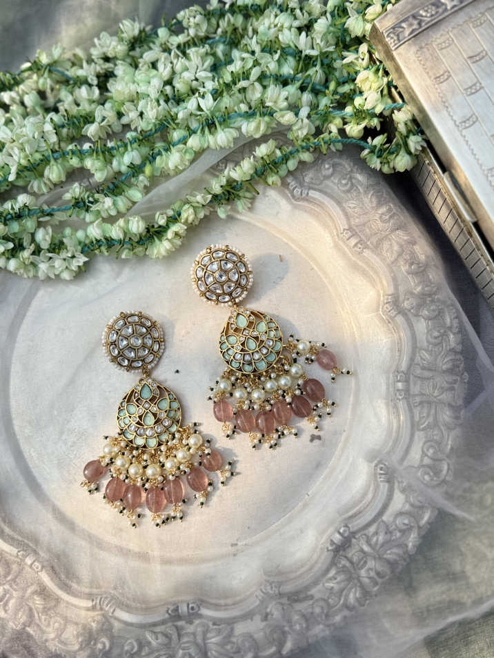 JHANKI MINT GREEN EARRING