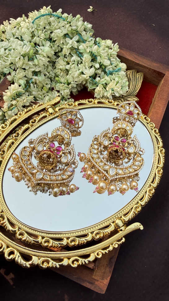 NAINA PINK POLKI CHAANDBALI