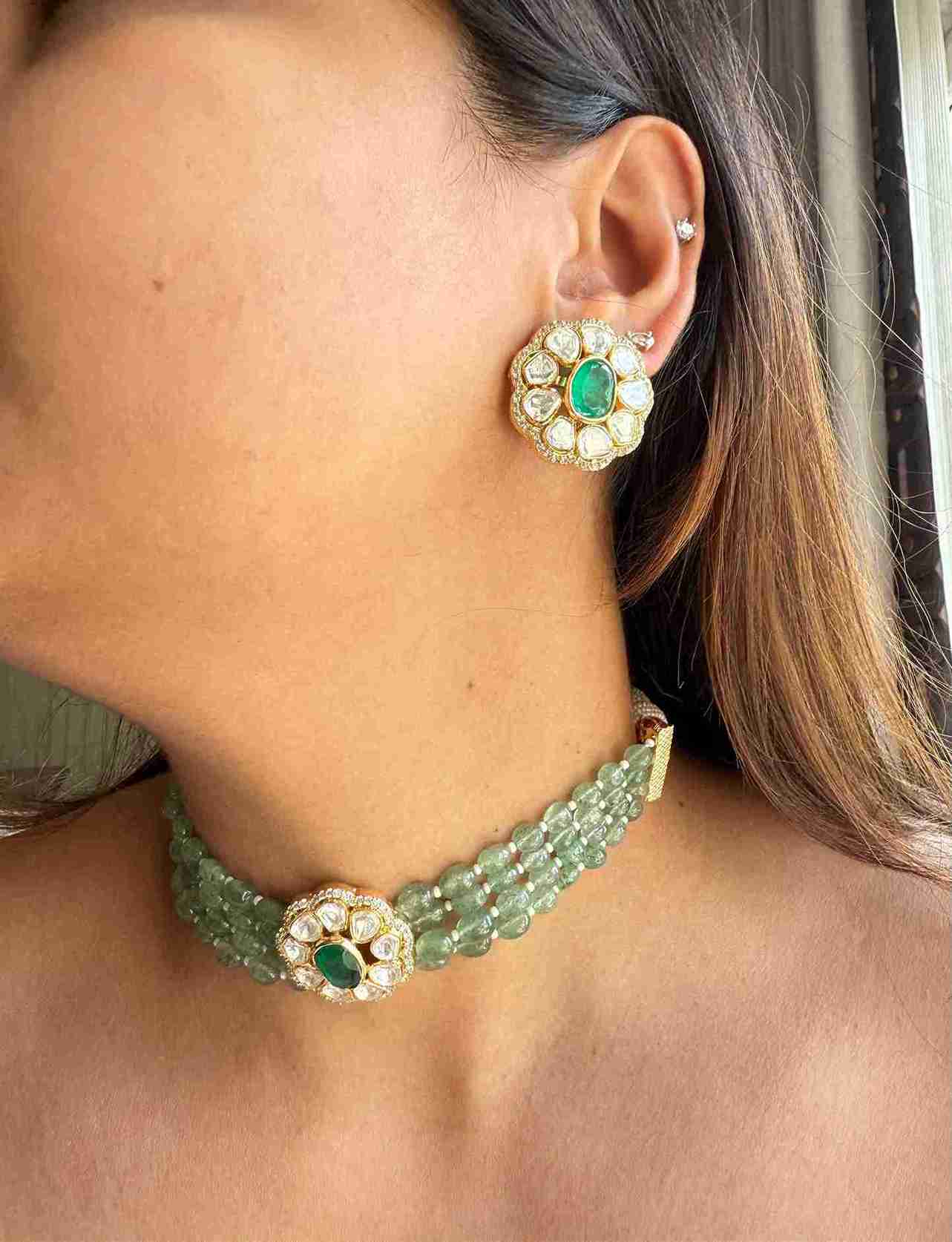 INARA MINT GREEN CHOKER