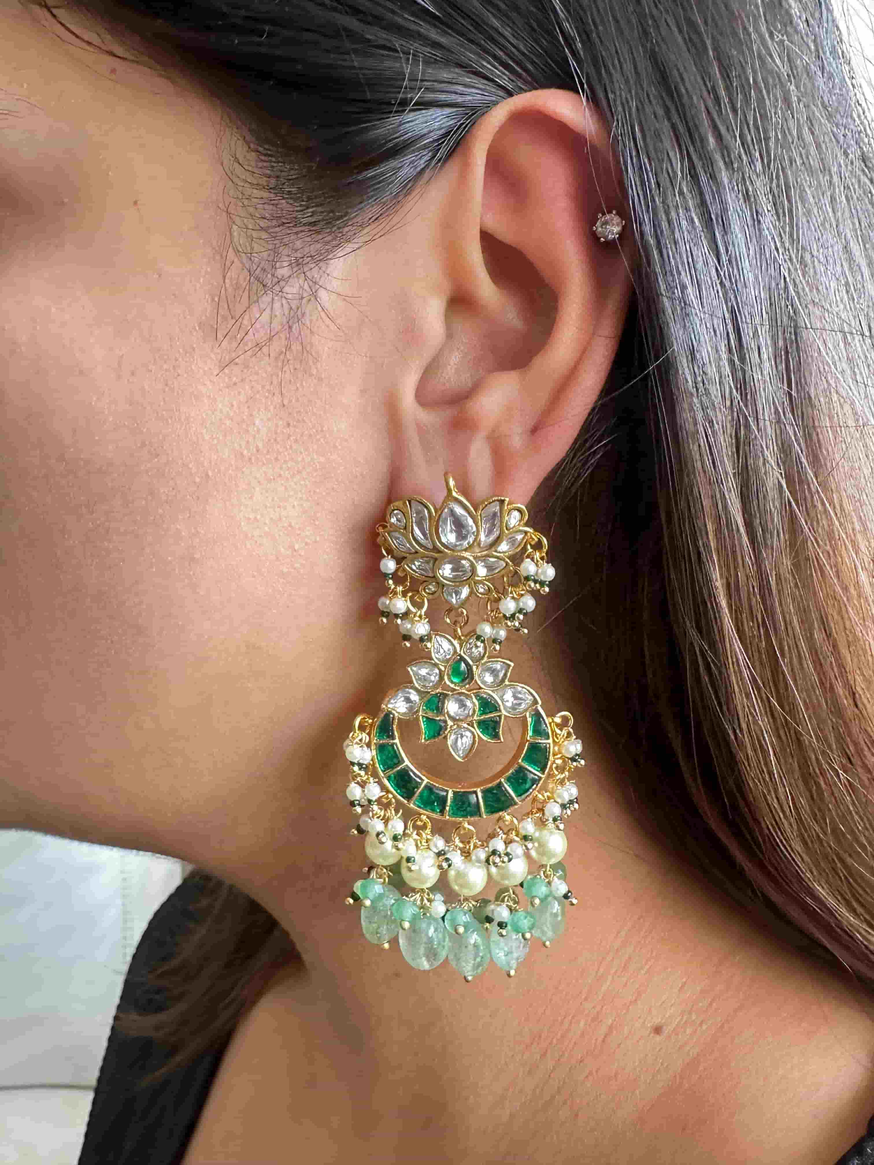 MALTI GREEN EARRING