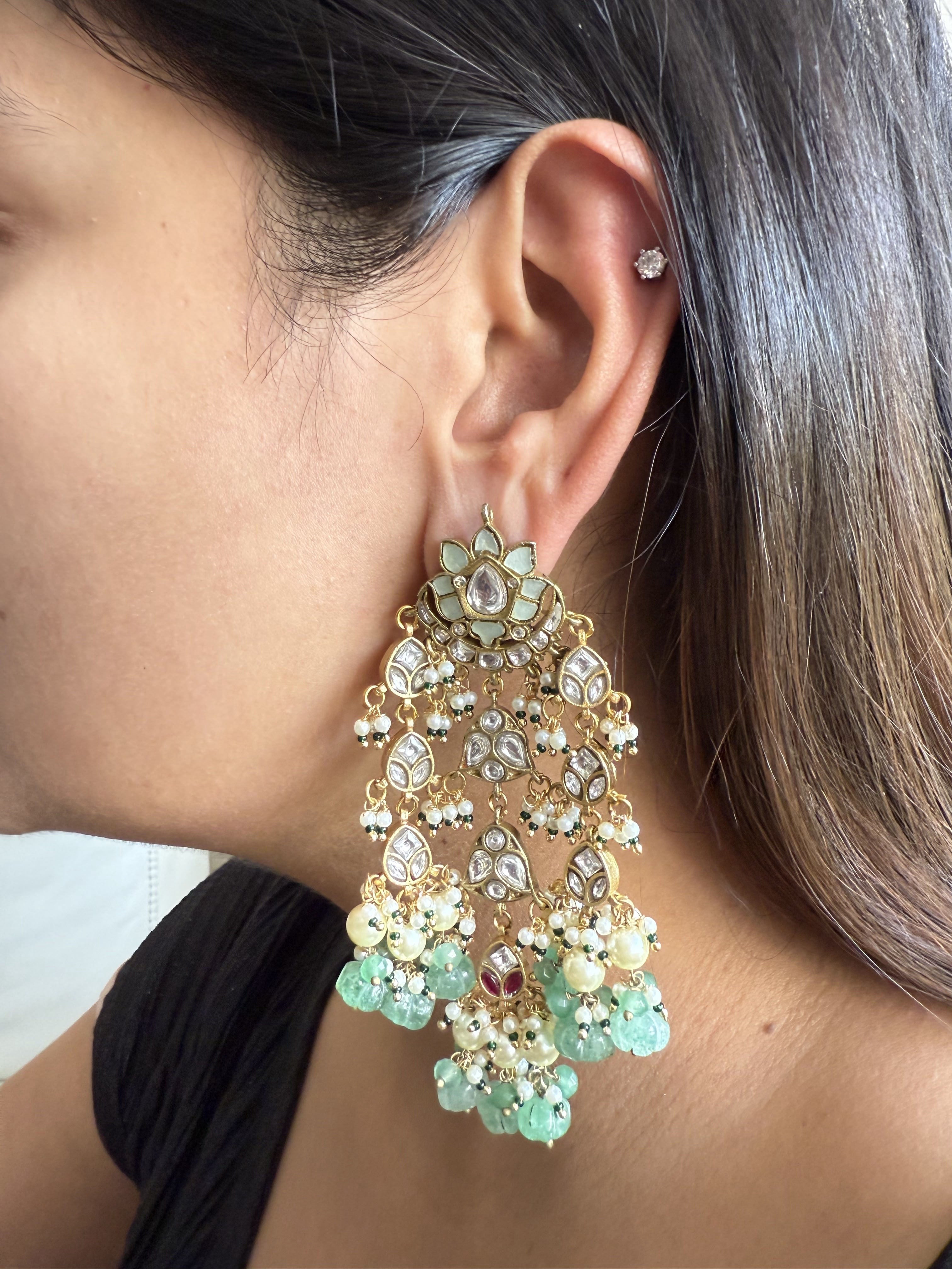 CHARVI MINT GREEN PURE SILVER