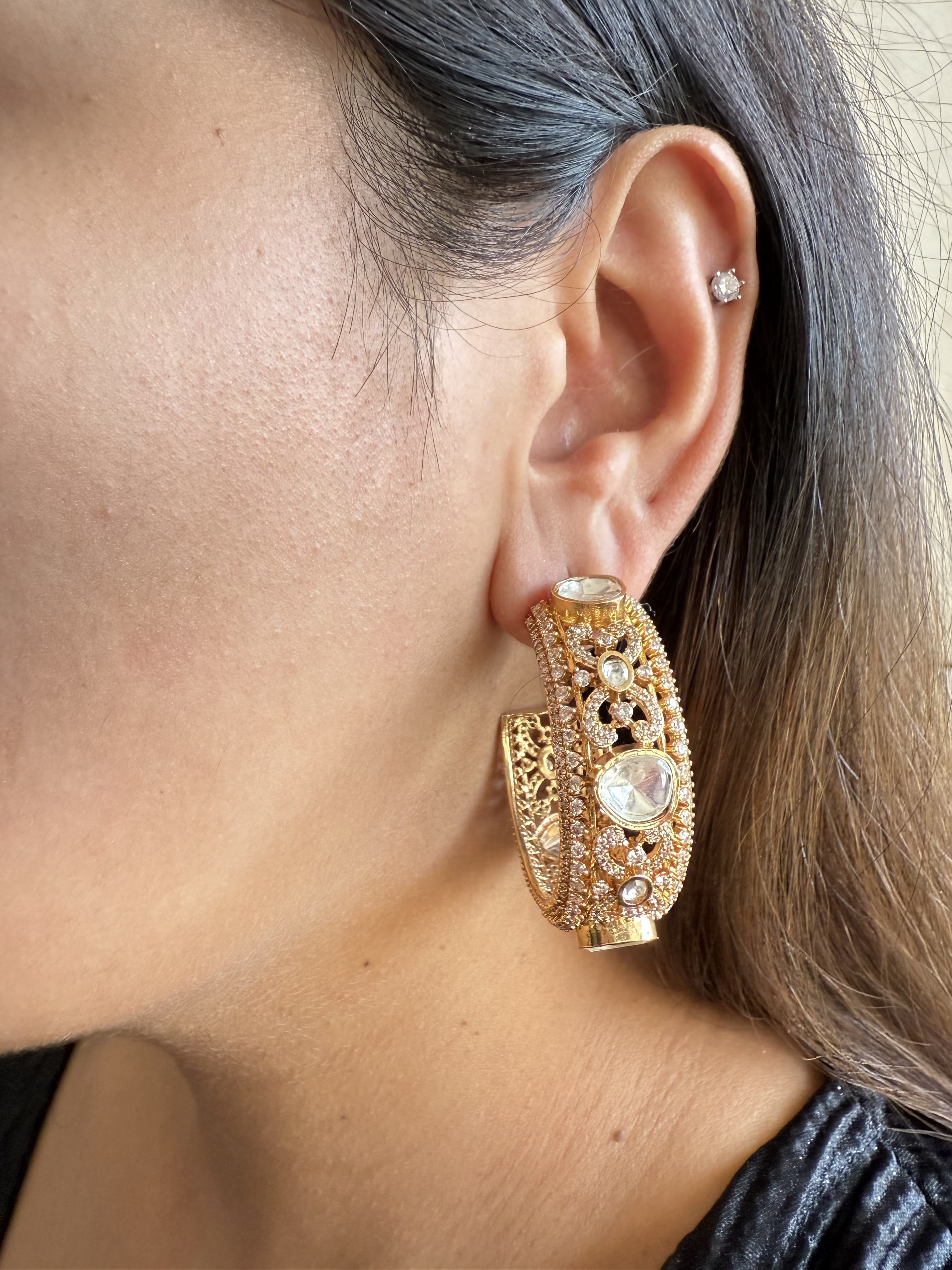 JAYASHREE POLKI HOOPS