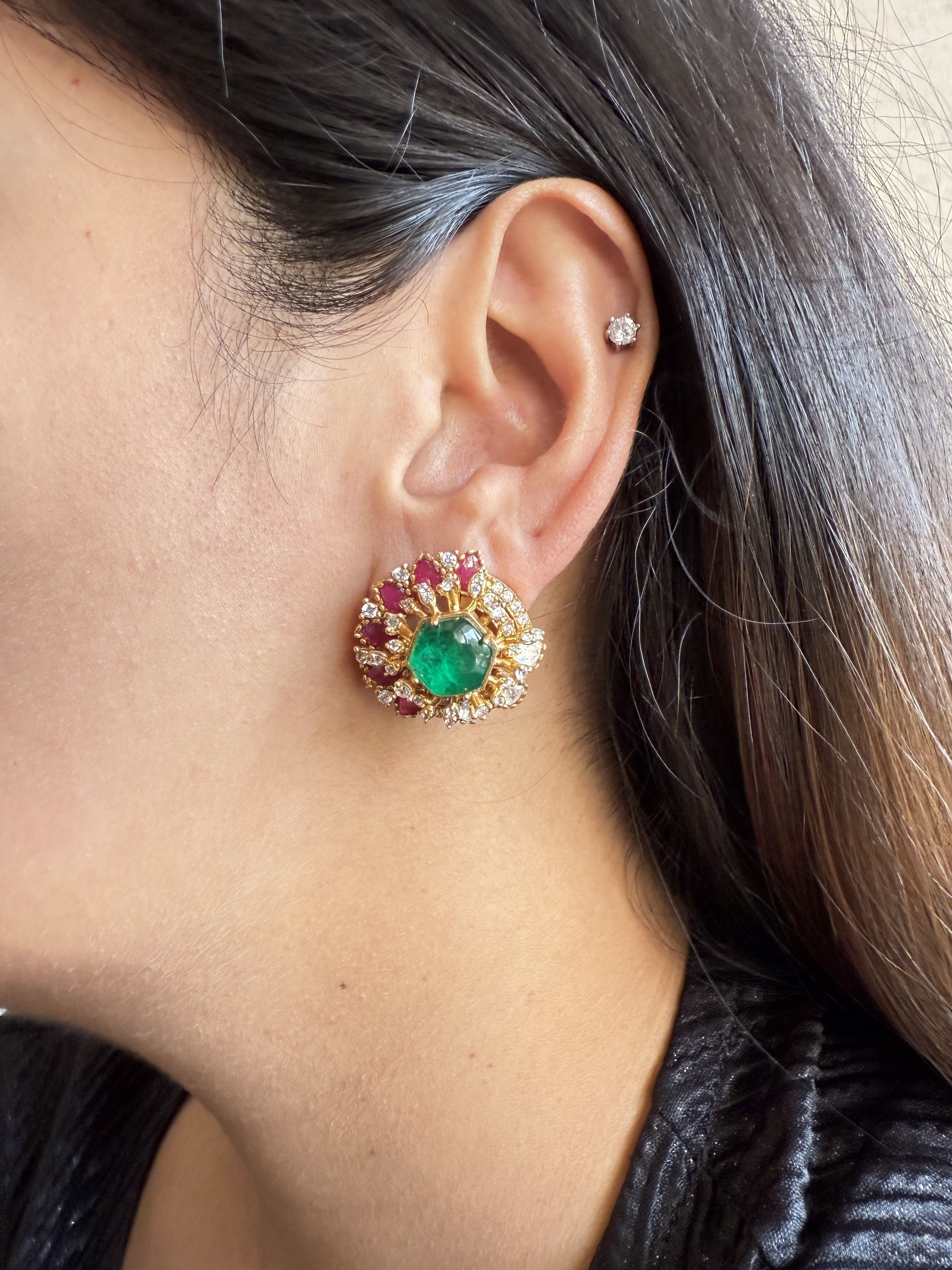 HIMANSHI PINK POLKI STUD