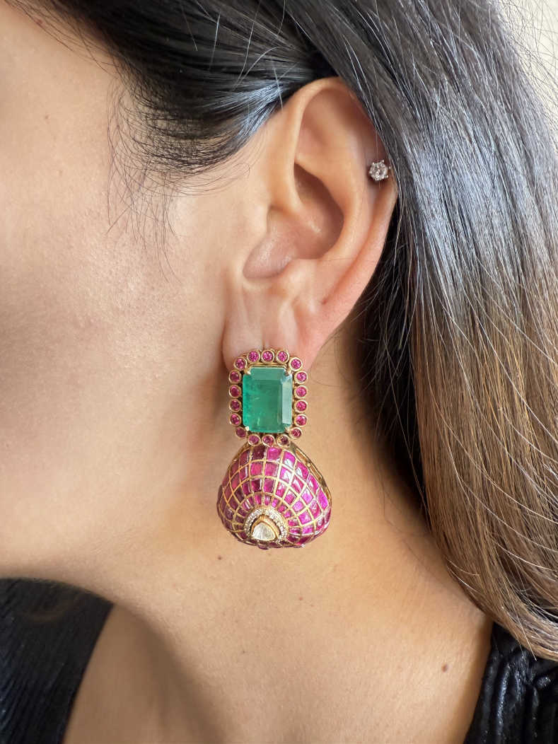 SUMAN POLKI EARRING