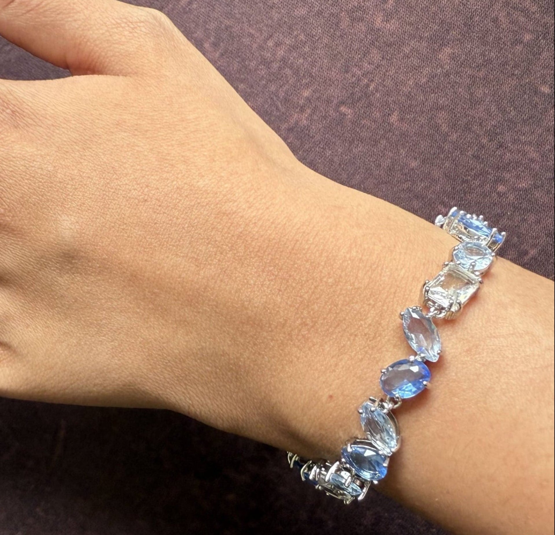 LISA PURE SILVER & SWAROVSKI BRACELET