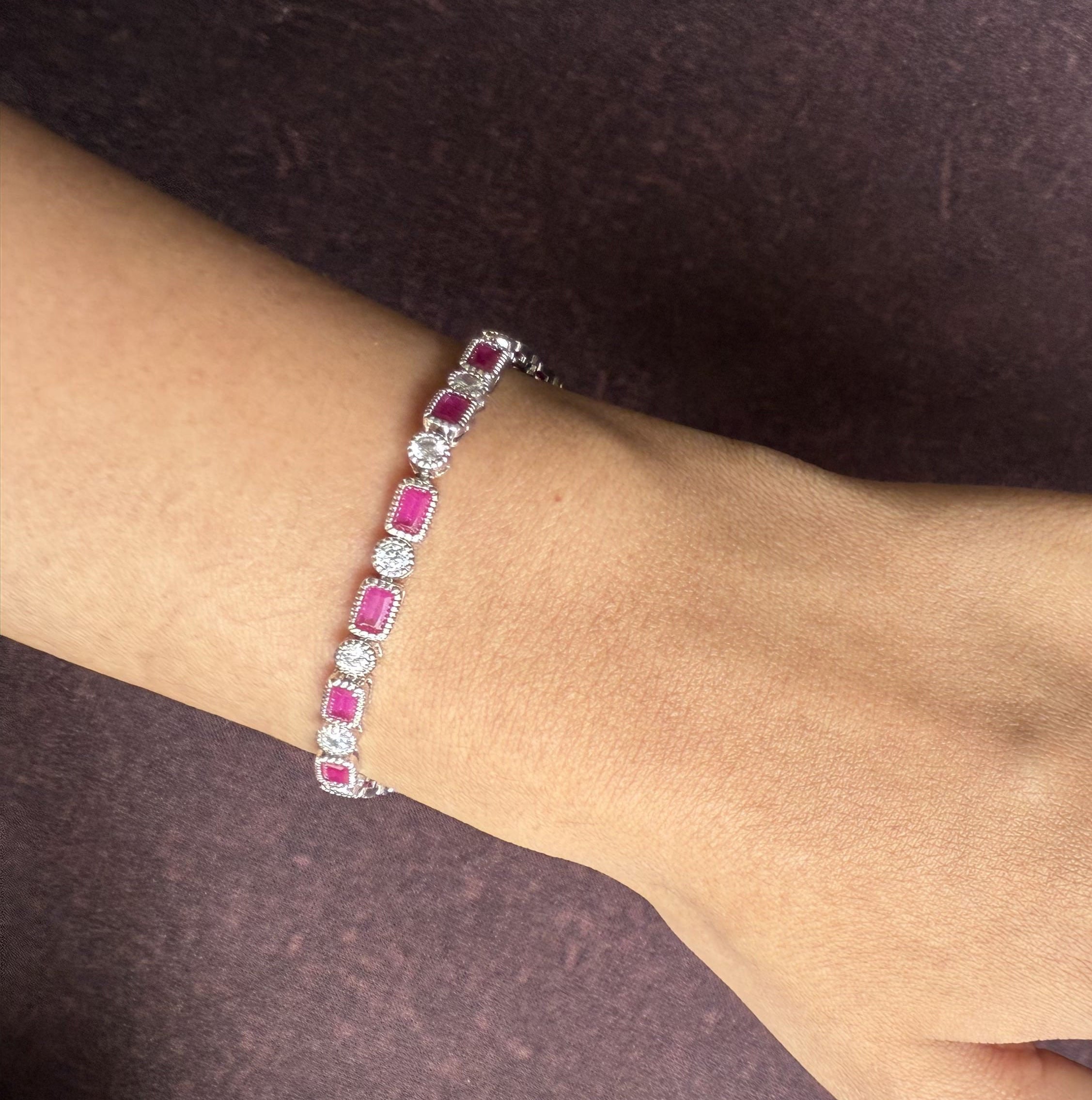 TULIP PINK TENNIS BRACELET