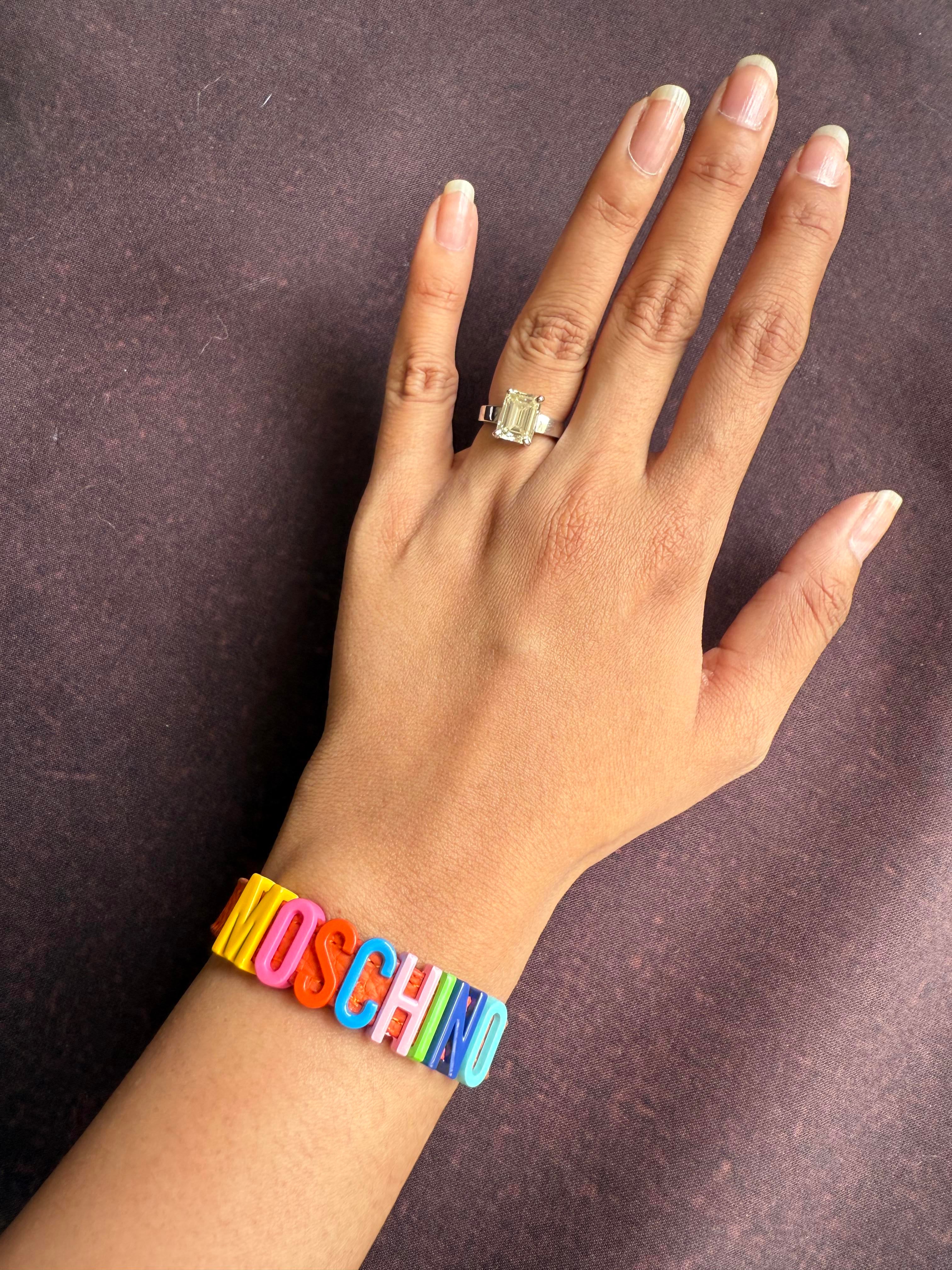 MOSCHINO ORANGE BRACELET