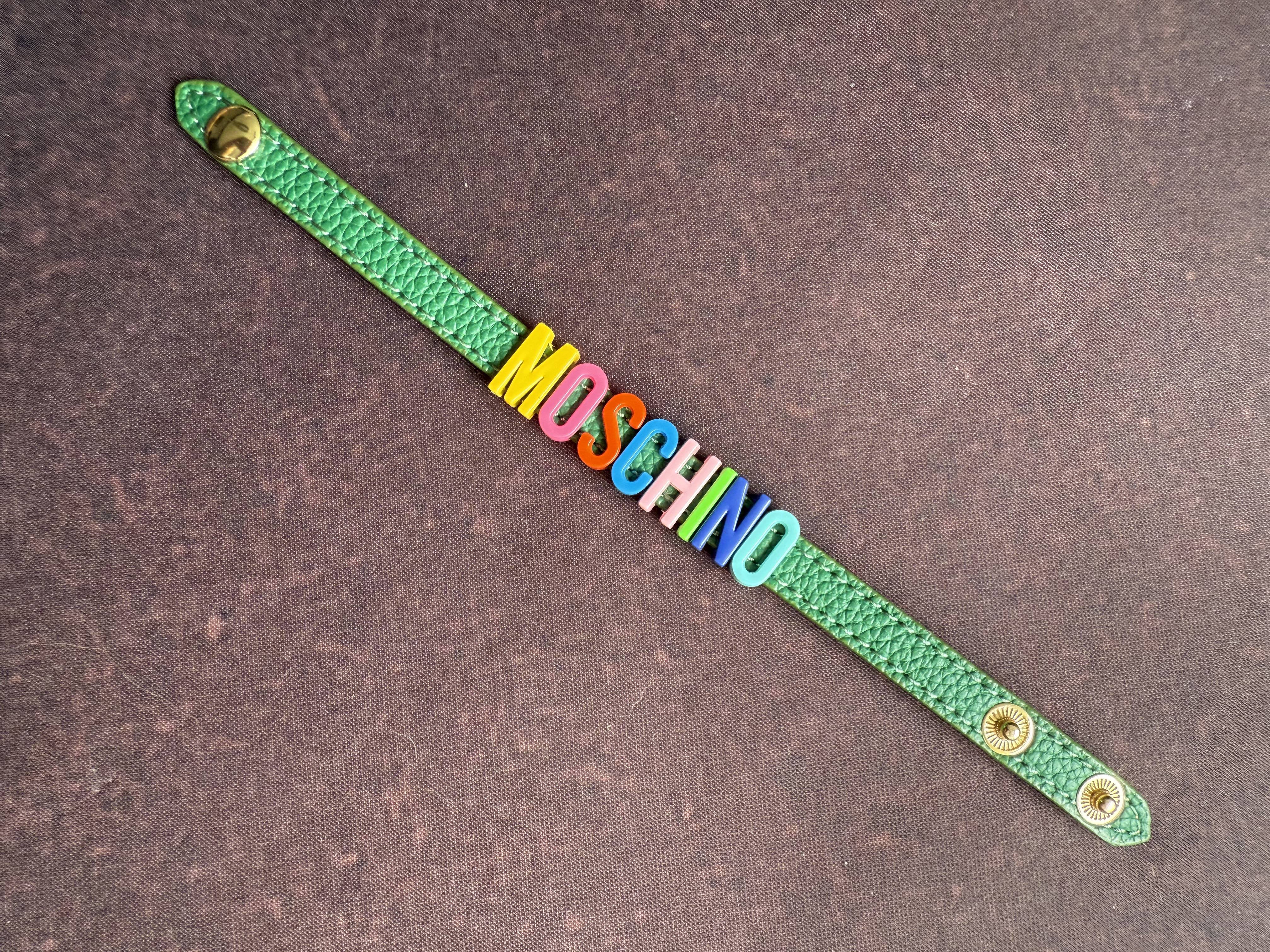 MOSCHINO GREEN BRACELET