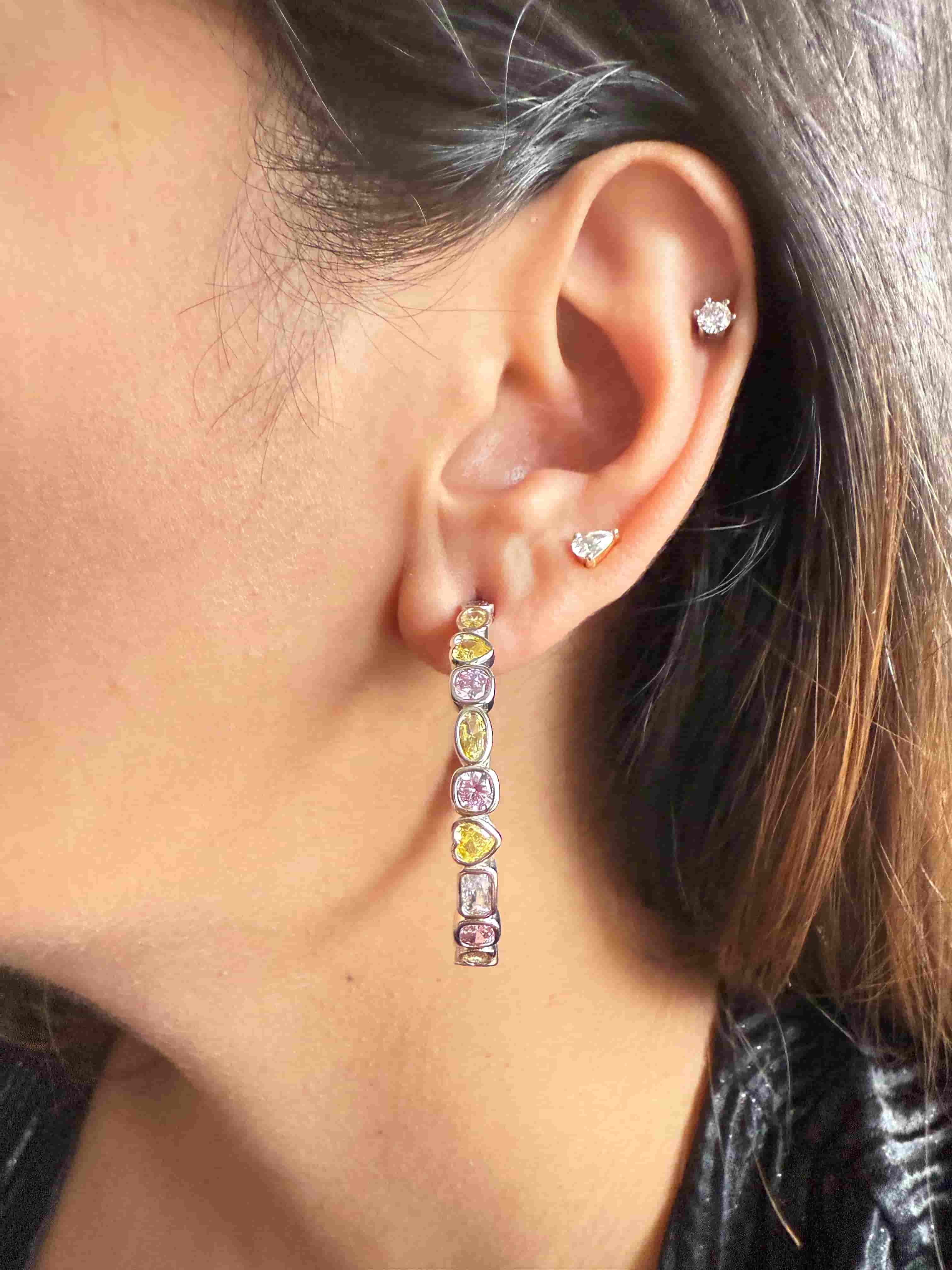 ETSY SWAROVSKI HOOPS