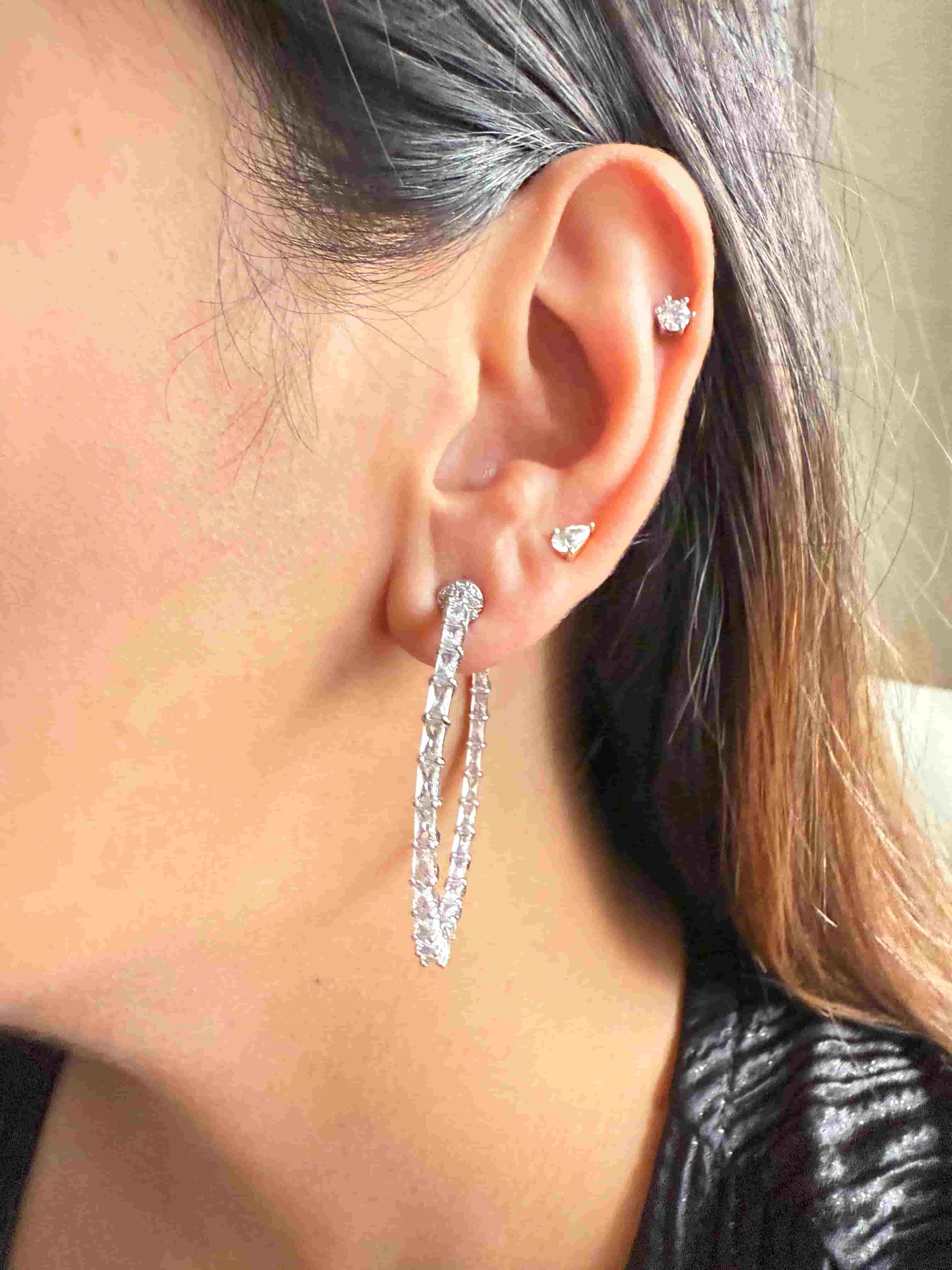 JORRIE 92.5 SILVER HOOPS