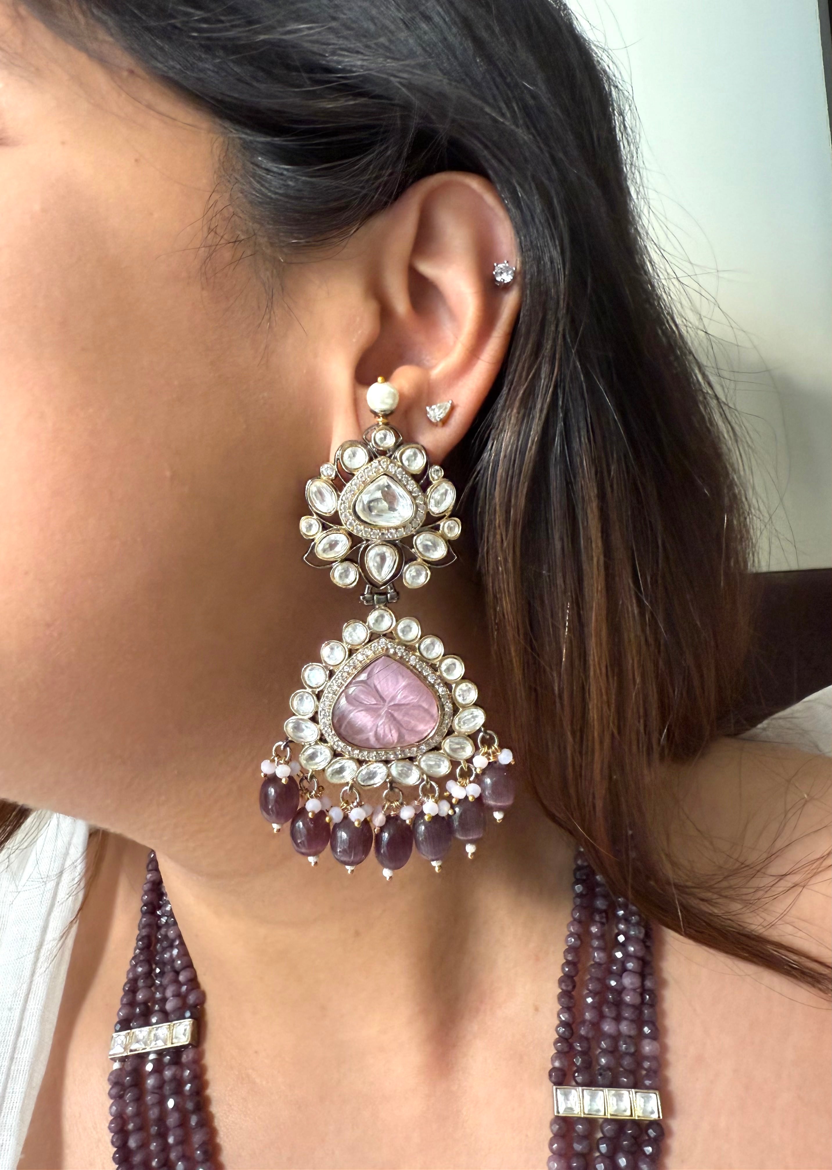 HARSHALI PURPLE NECKLACE SET