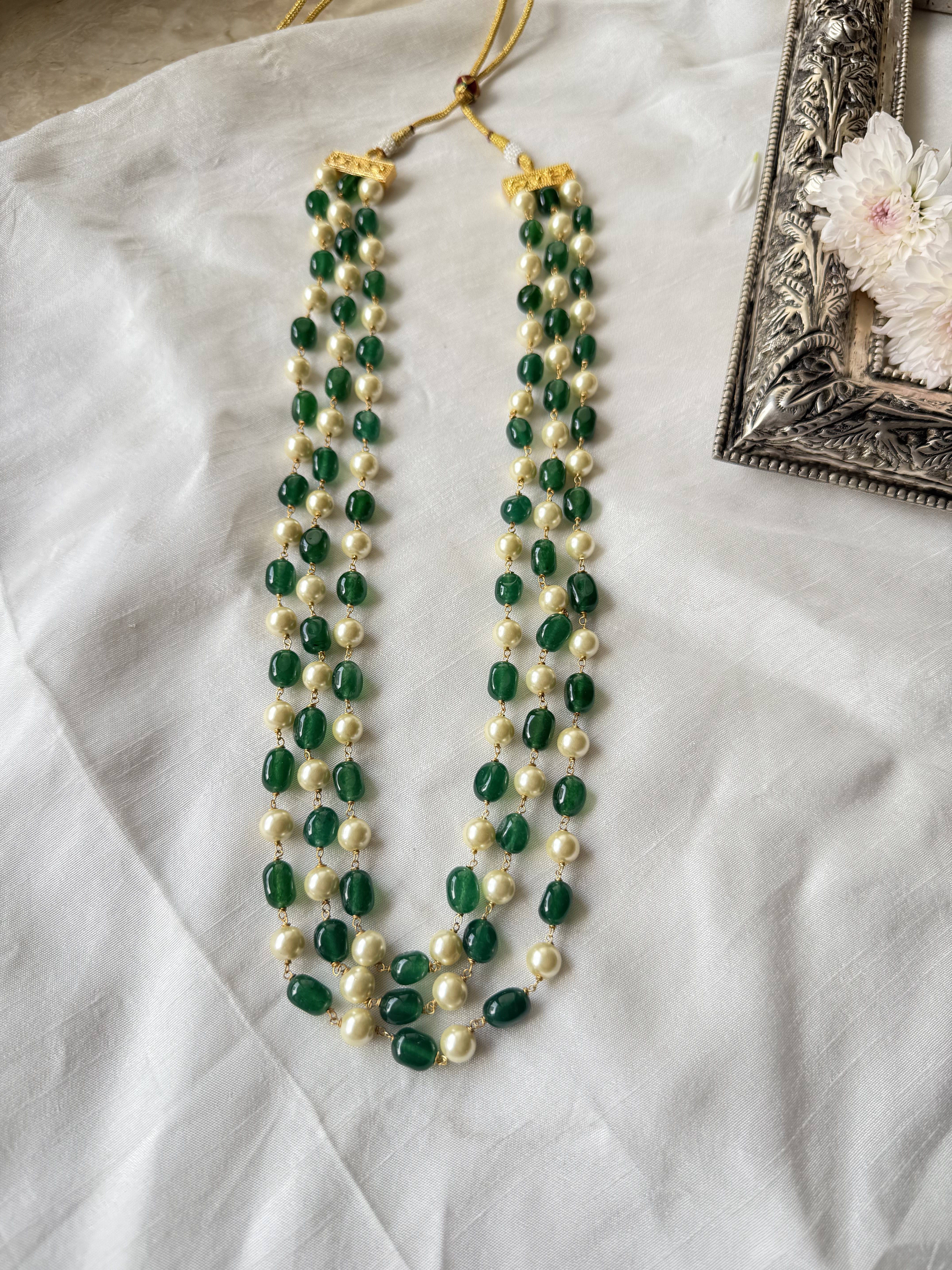 KAYA MINT GREN PEARL MALA