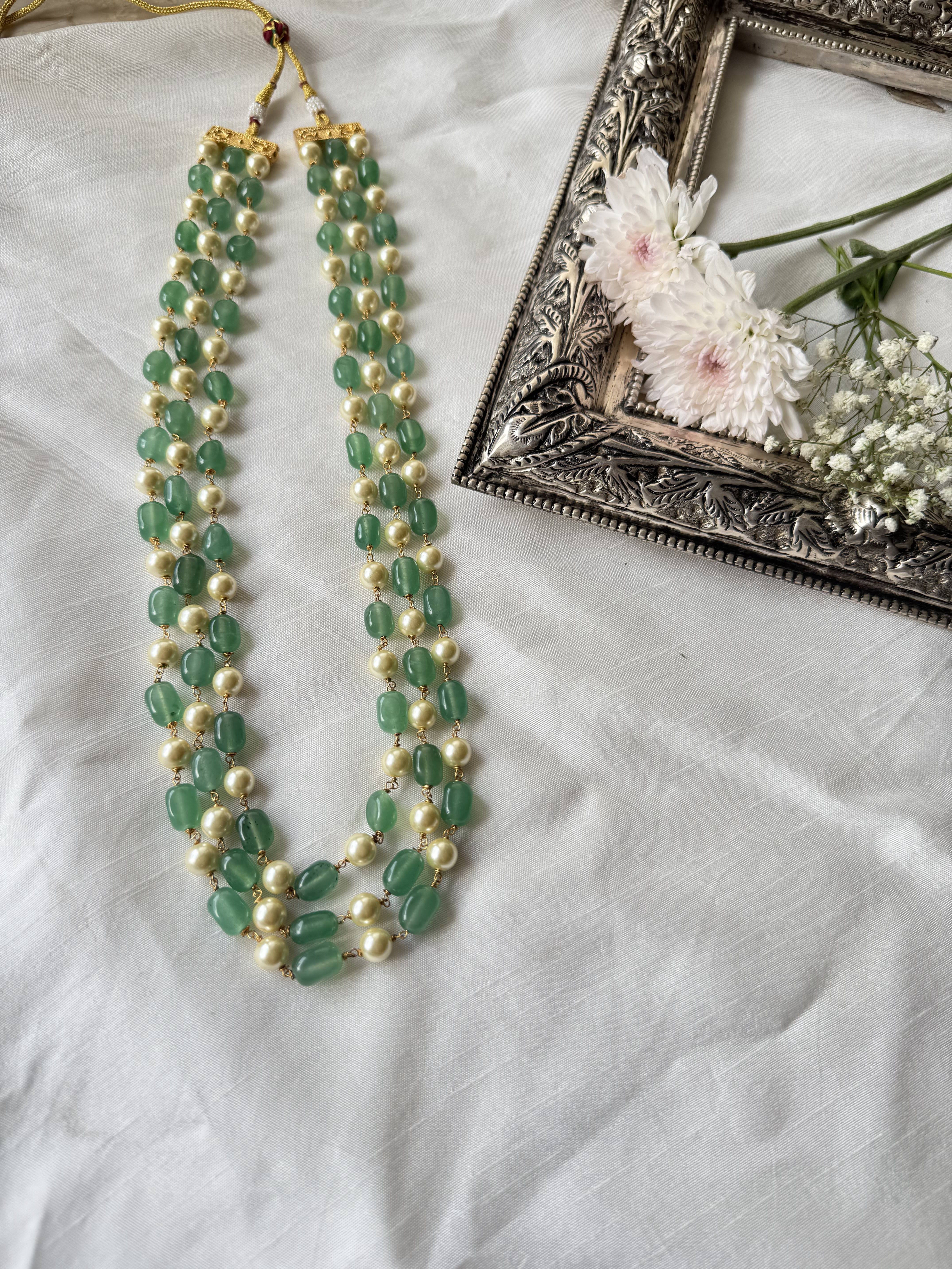 KAYA MINT GREN PEARL MALA