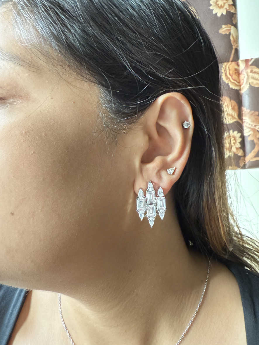 AMISHA DIAMOND PENDENT SET