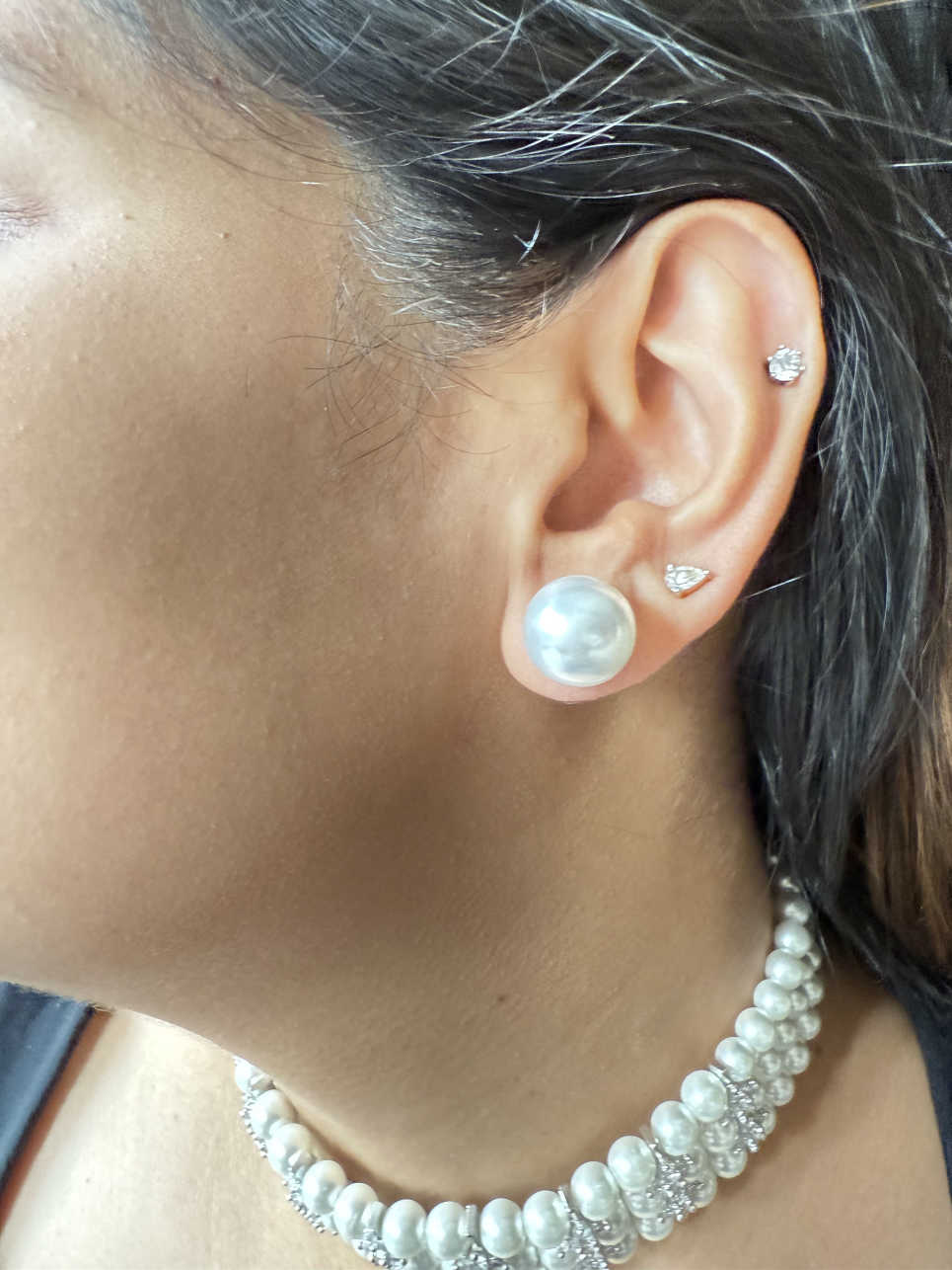 ANDREO 3 LINE PEARL CHOKER