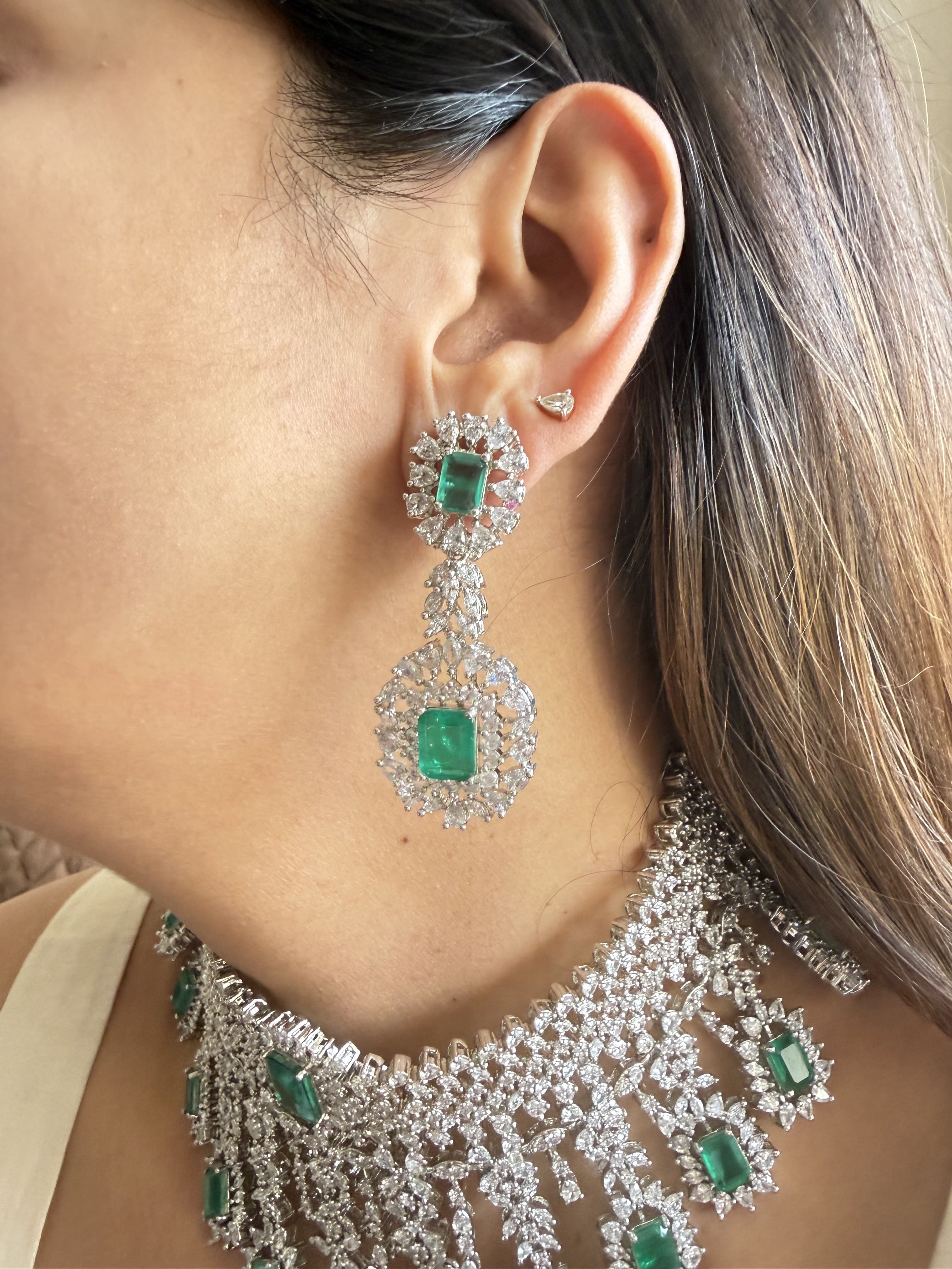 AURA GREEN BRIDAL SET