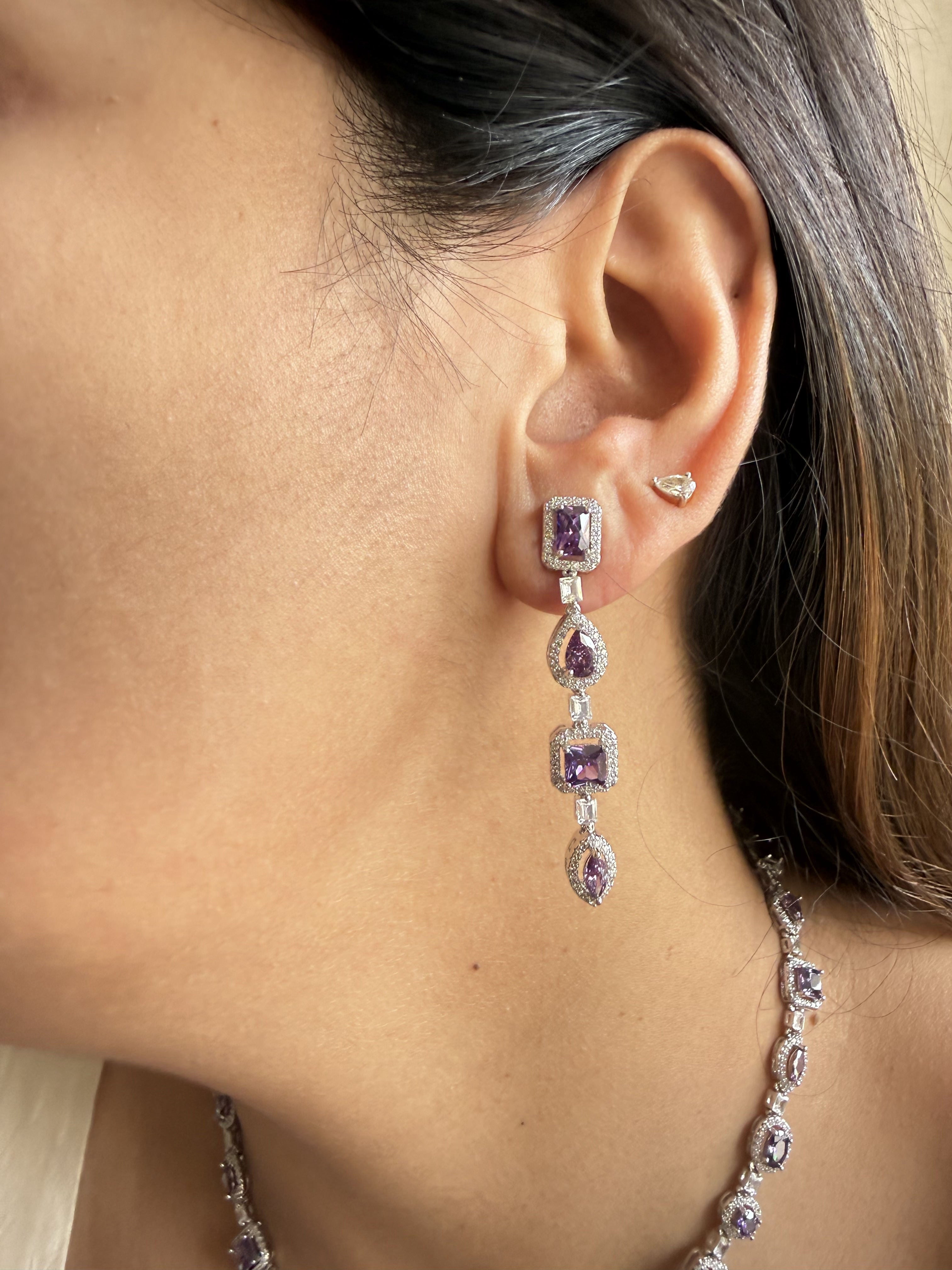 RAHEL LILAC NECKLACE SET