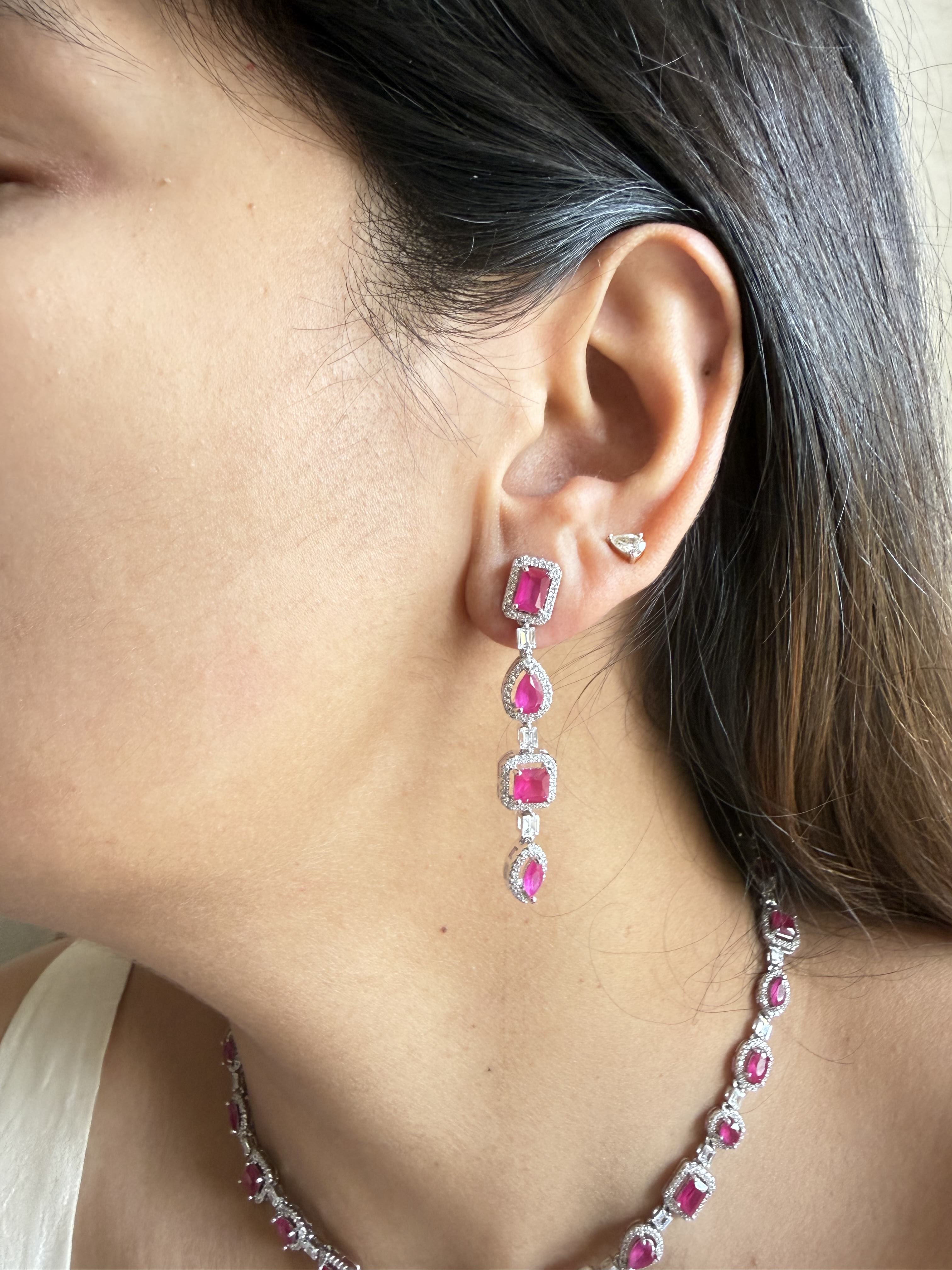 RAHEL RED NECKLACE SET