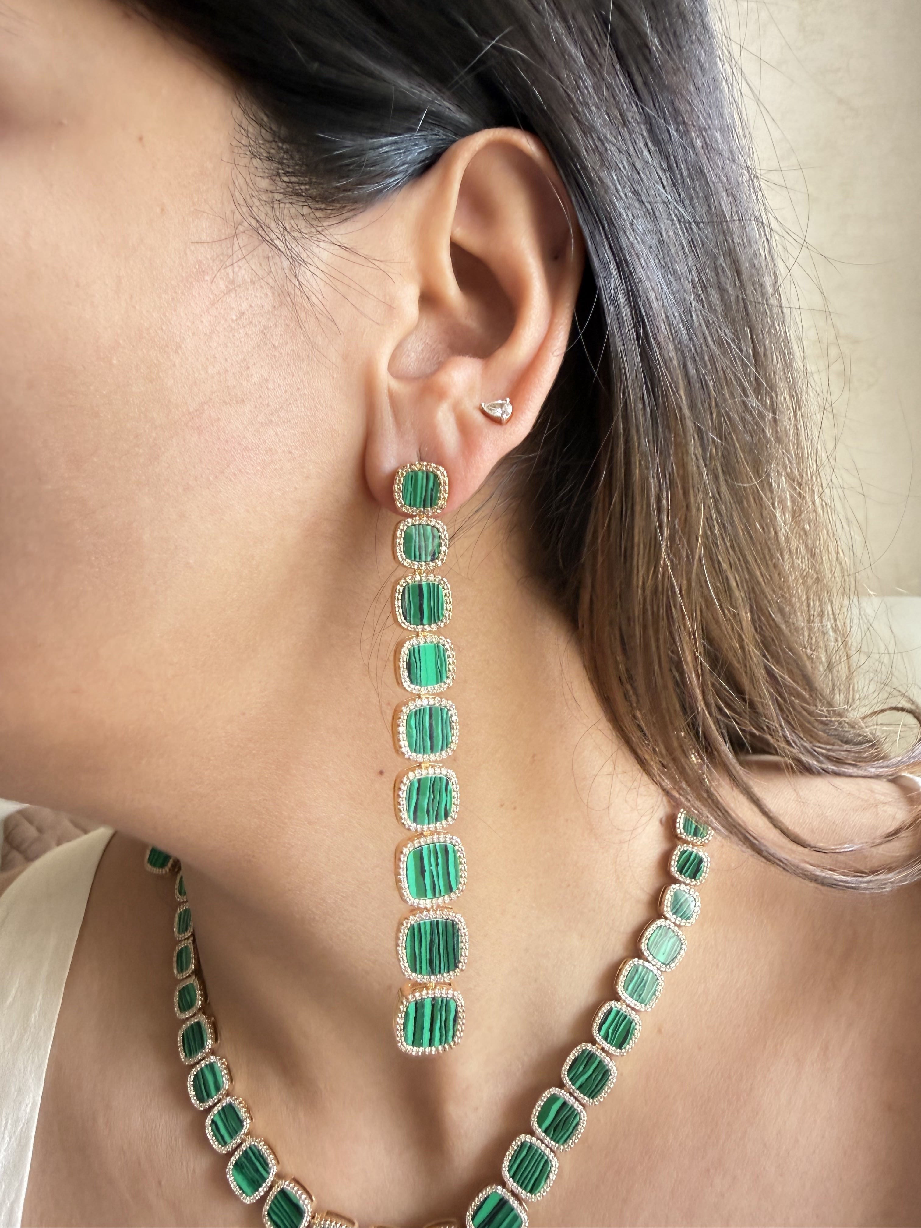 KATE REAL MELANCHIDE NECKLACE SET( 92.5 SILVER)