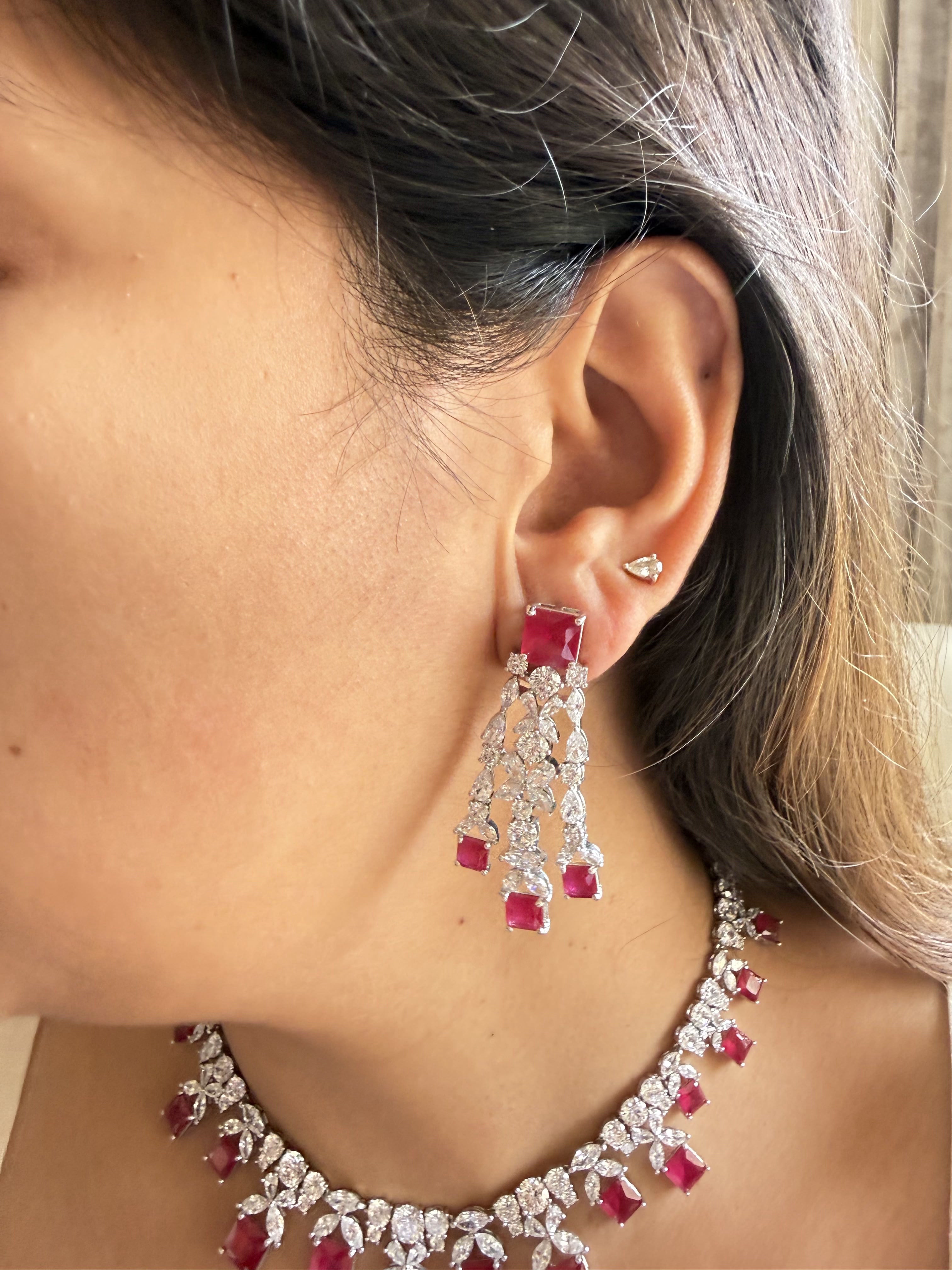 MAYA RED NECKLACE SET