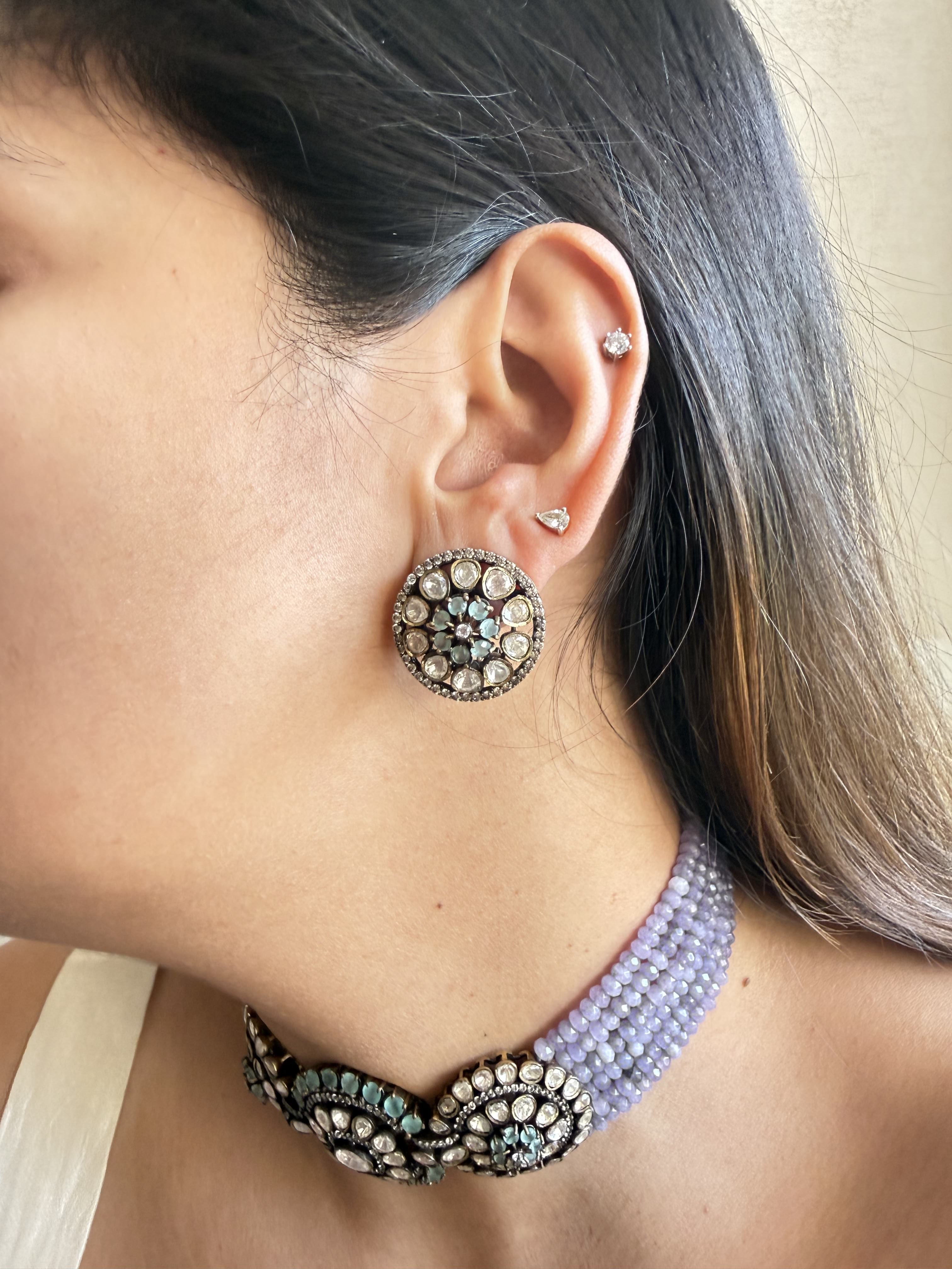 AVNI LILAC VICTORIAN CHOKER SET