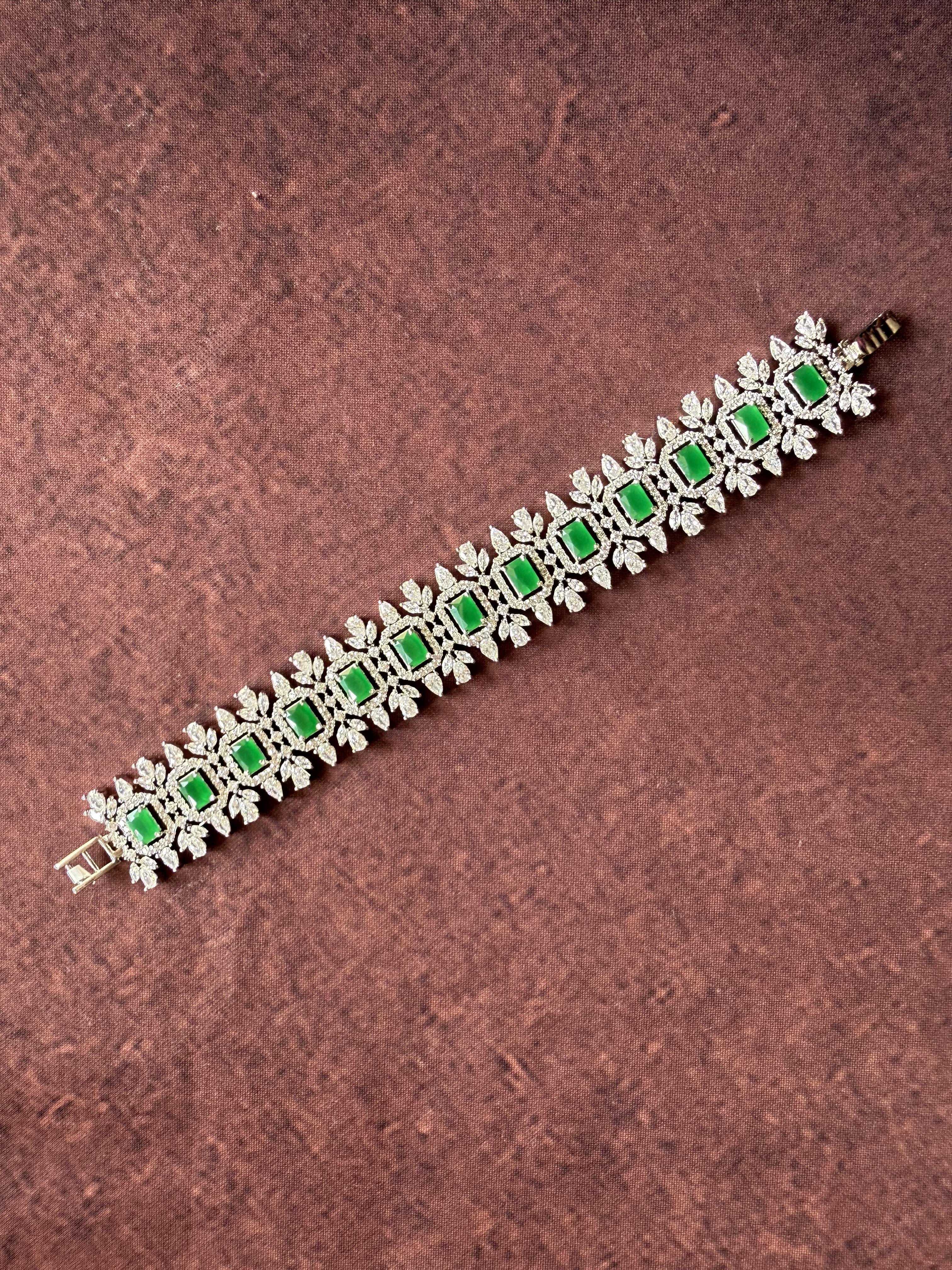 MILLI GREEN TENNIS BRACELET