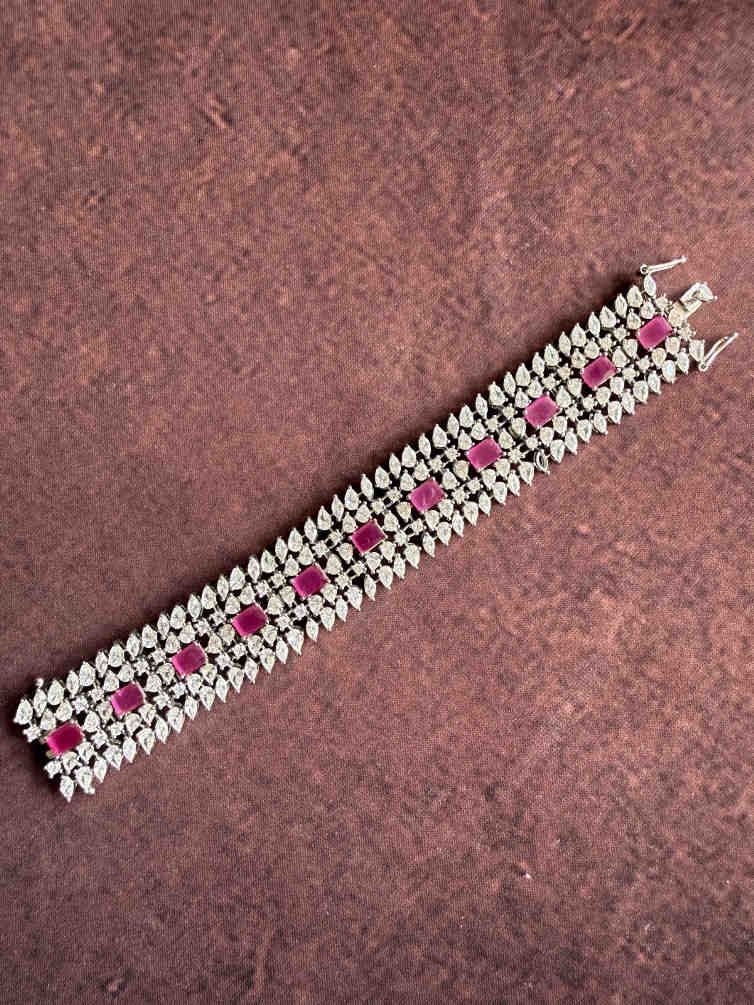 KYLIE RUBY TENNIS BRACELET