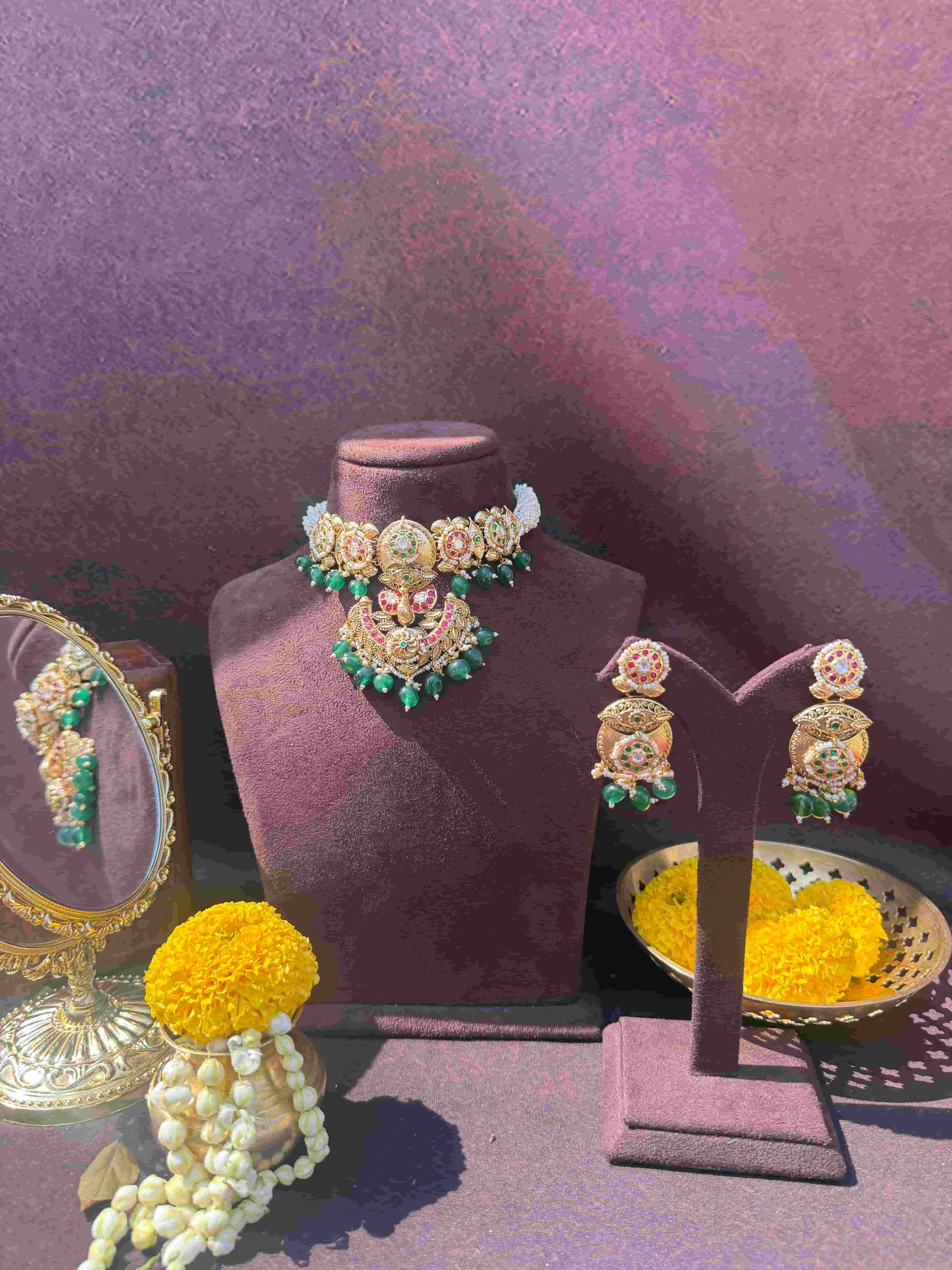 KAVERI RAJWADA NECKLACE SET