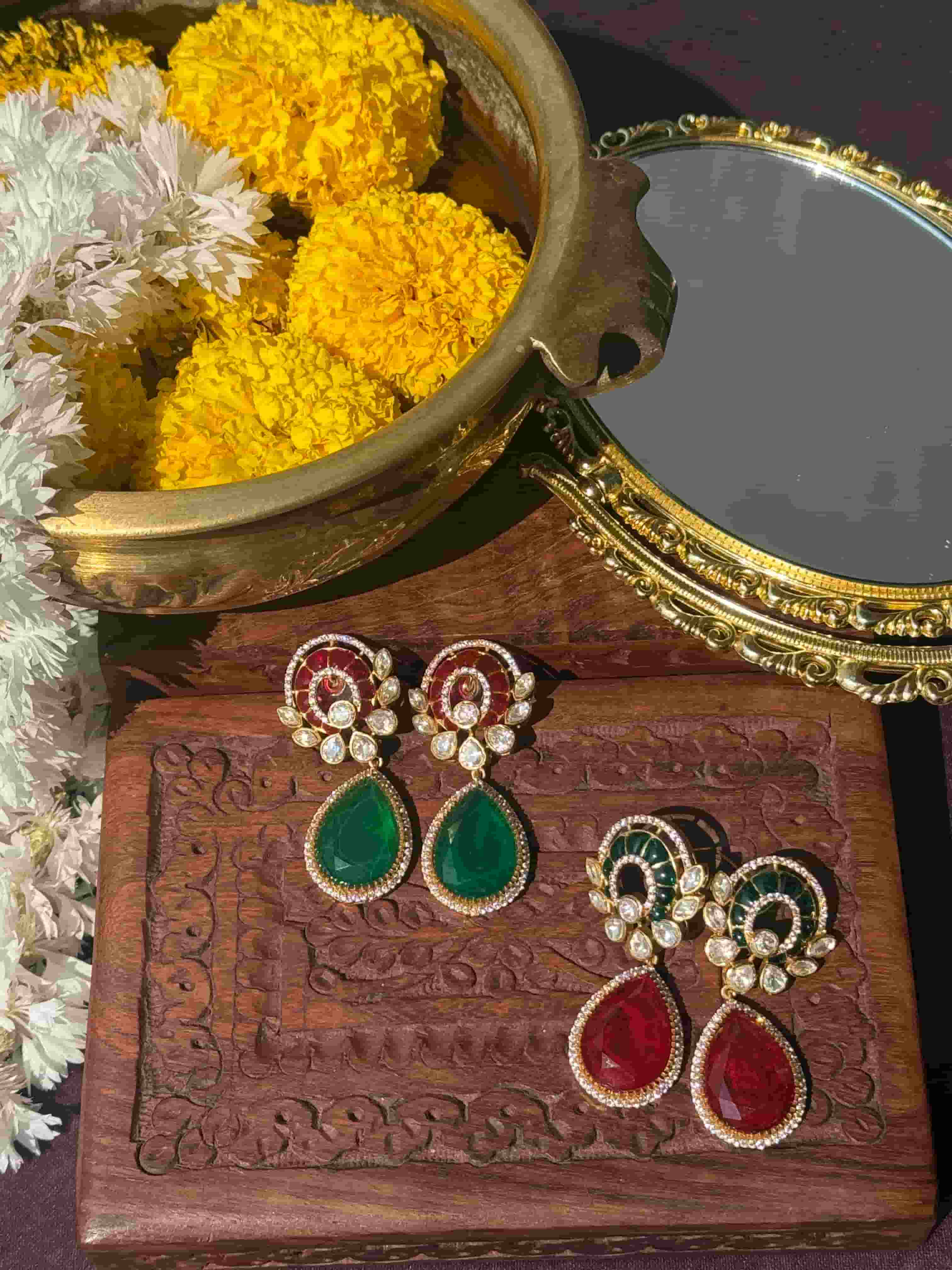 AVAYA POLKI EARRING